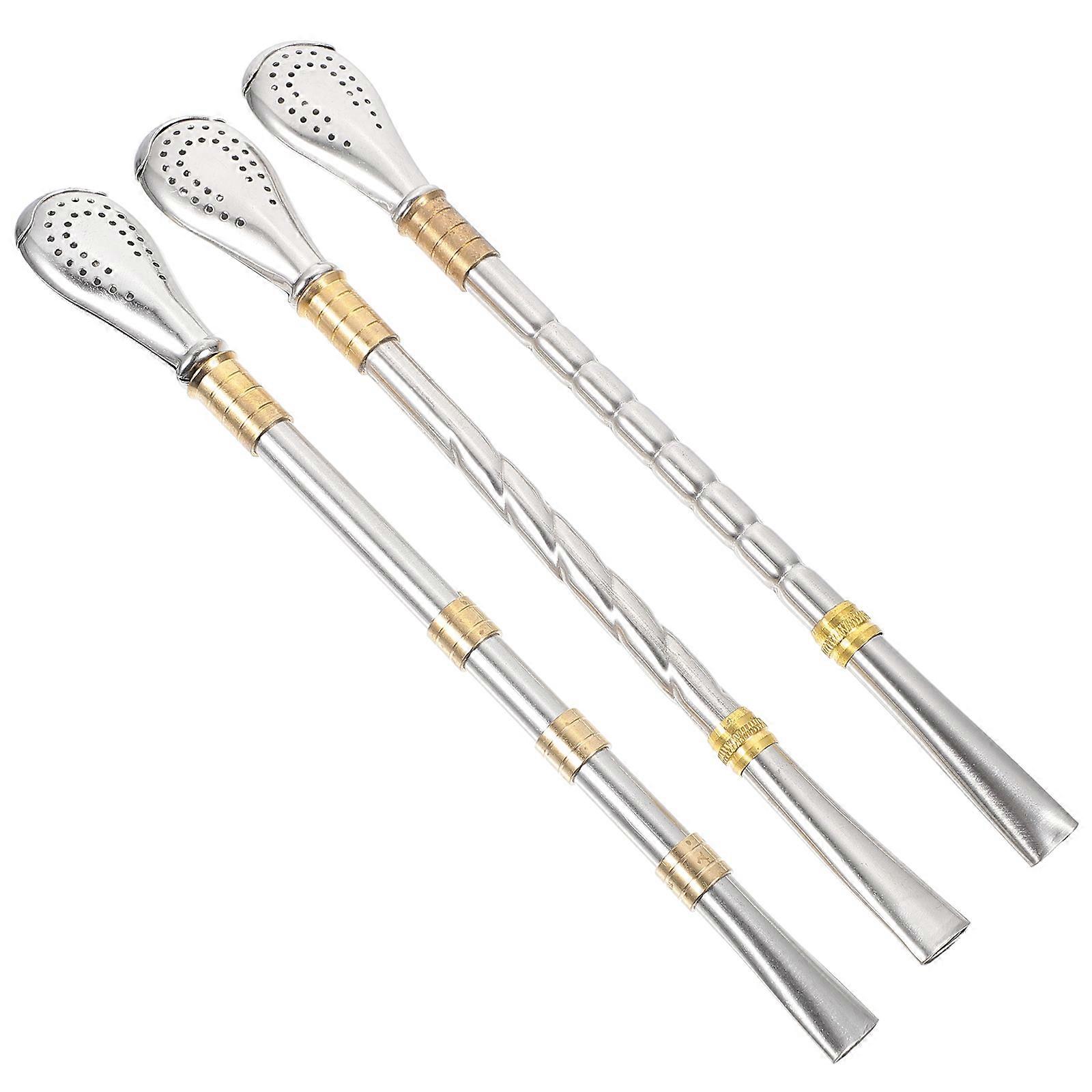 Tea Spoon Stainless Steel for Coffee Stirring 3Pcs Assorted Color