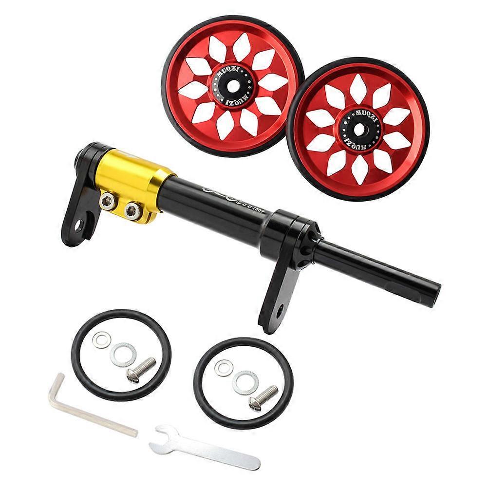 Telescopic Rod Bike Cargo Rack Rear For Cyclists 5.4×0.9×2in Red Folding Bike Modification 1 Set
