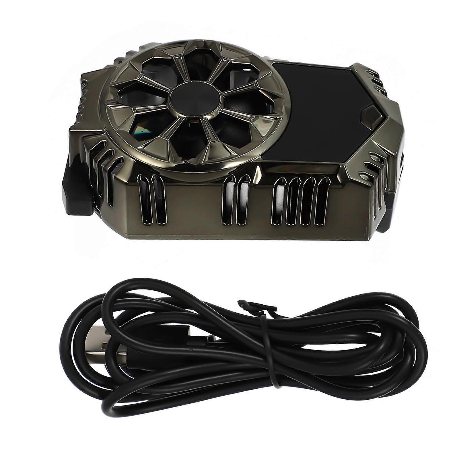 Cooler For Cell Phone With Semiconductor-Cooled Feature Ideal For Gamers 7X5X3.5CM Dark Green 1Set