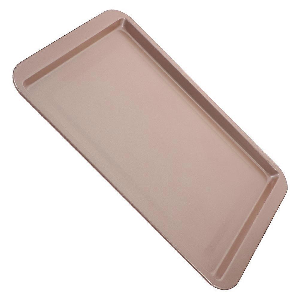 Even Heat Distribution Baking Mold Rectangular Cake Cookie Pan Light Brown 1Set Perfect For Home Bakers