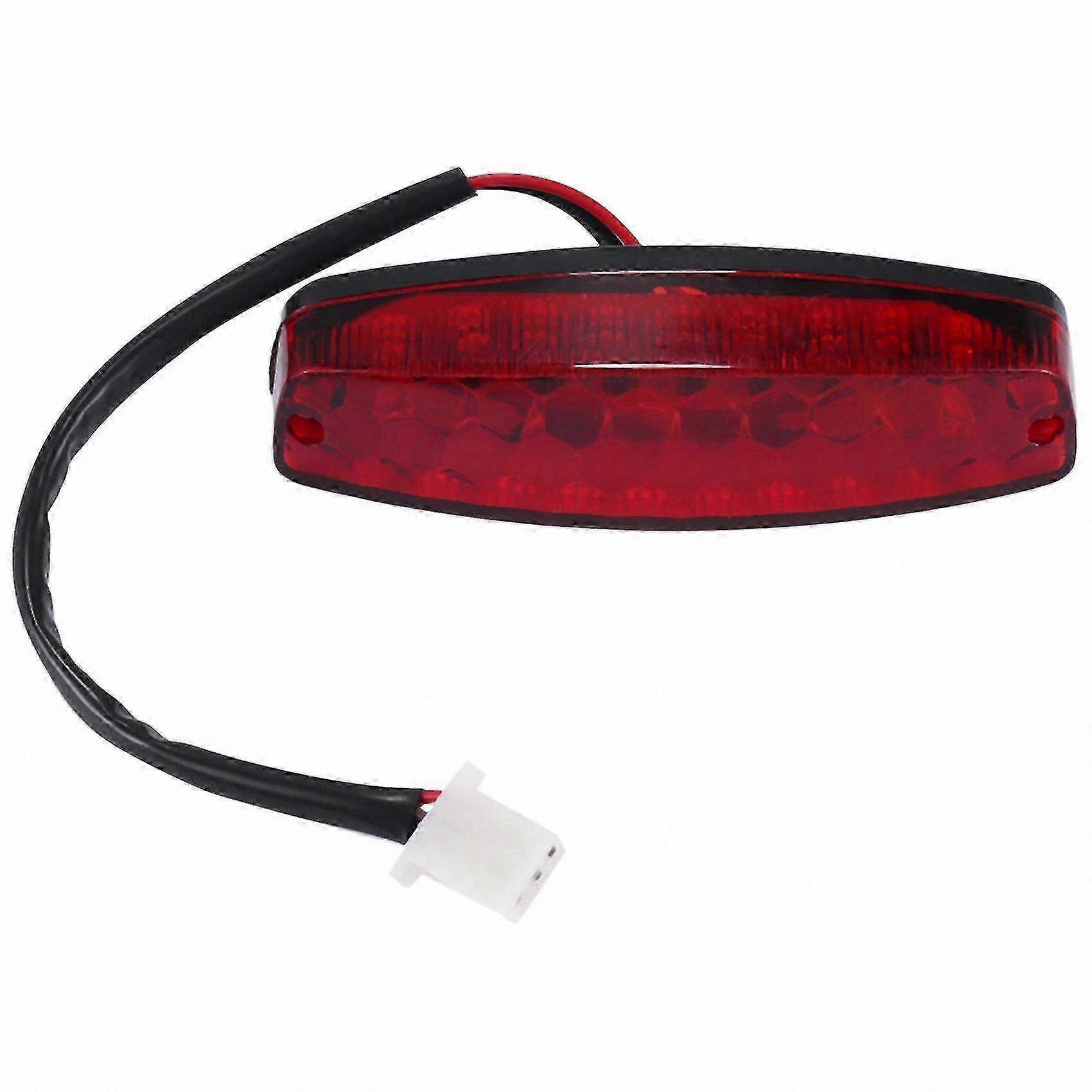 Red Taillight for ATV and Off-Road Motorcycles with 12V 3-Wire Brake and Signal Functionality