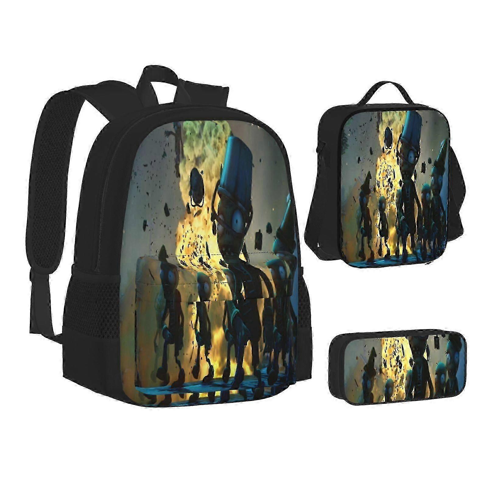 Adorable Plants vs Zombies 3-Piece School Essentials for Primary Students