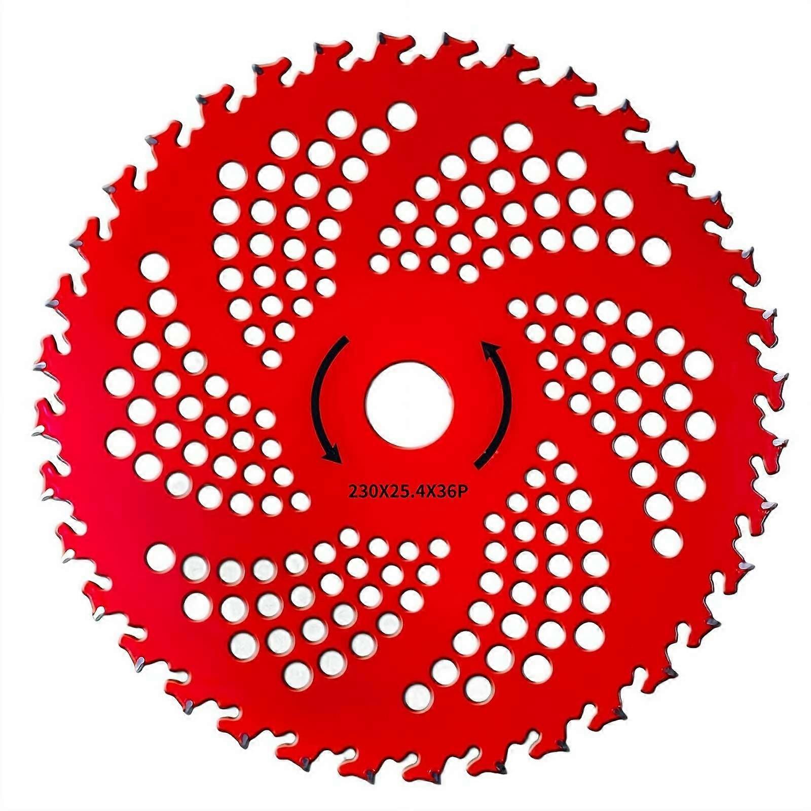 22.9 cm x 36 teeth, carbidetipped blades with universal adapter set, indestructible weed trimmer blades