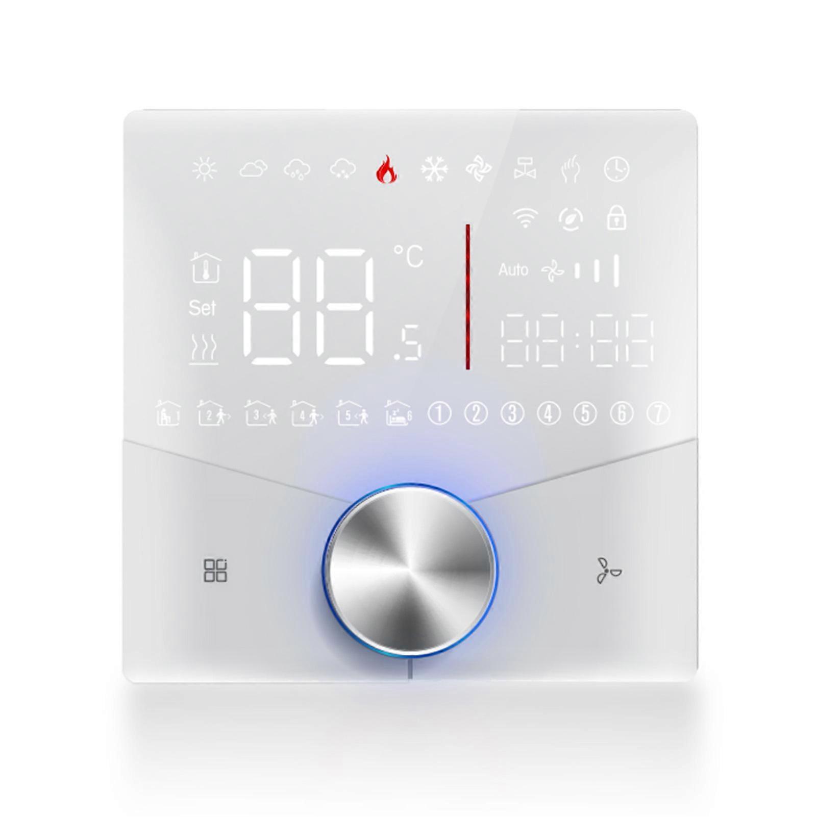 2 Pipe Air Conditioning Control Panel Touch Screen Digital Display Central HVAC Controller 5+2 6 Periods Programmable