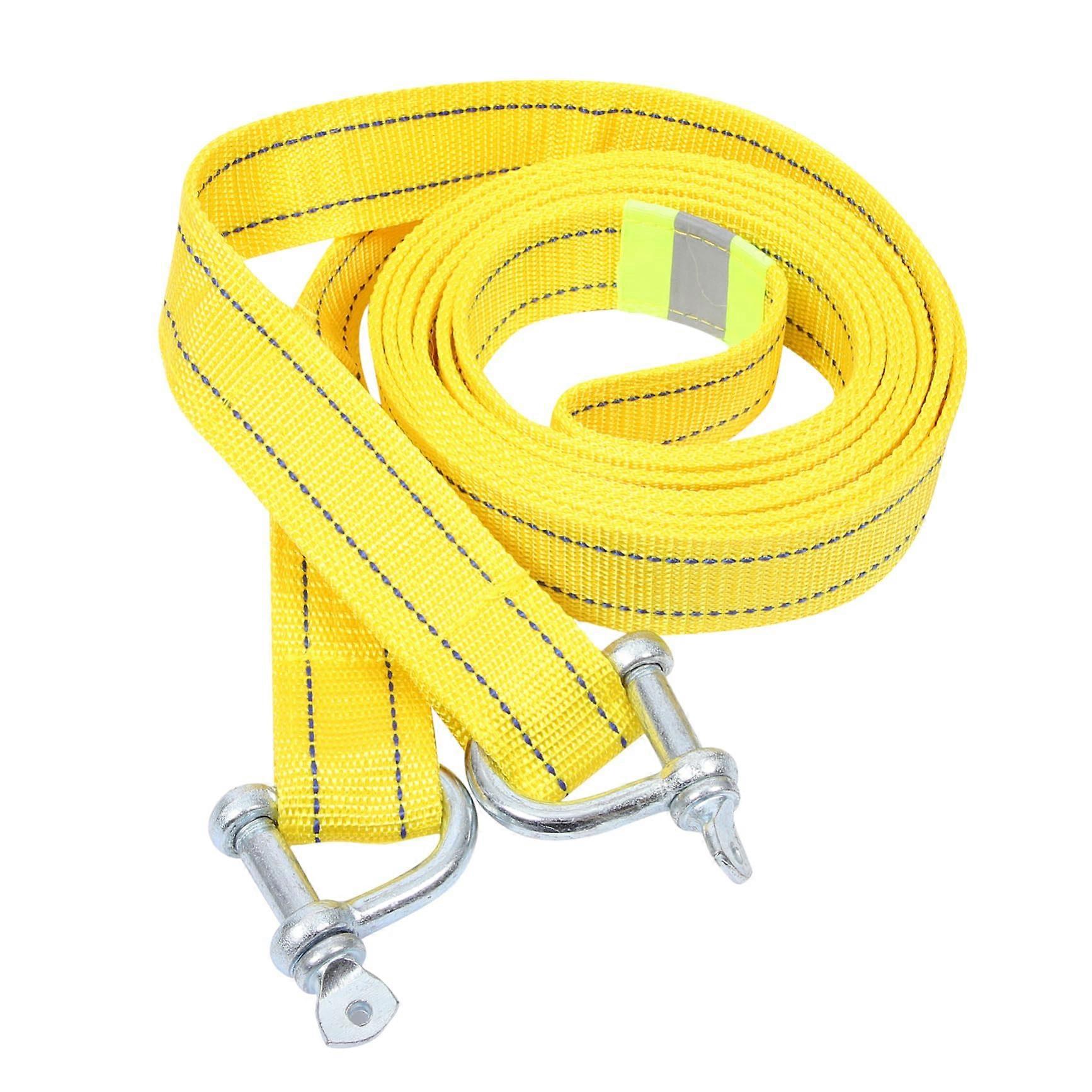 Auto Tow Rope Heavy Duty Tow Strap for Vehicles Versatile for Trailers and Boats Lightweight and Portable  Durability and Stability