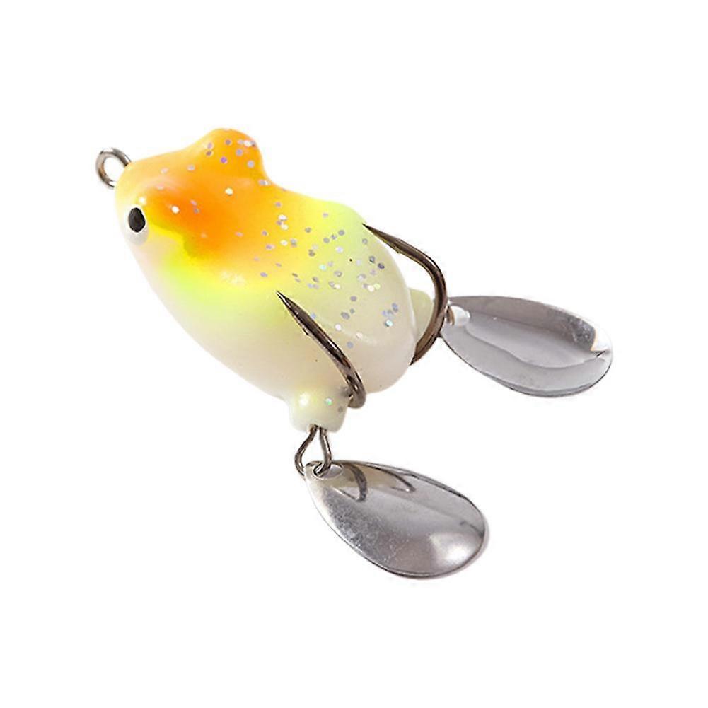 3.2cm/4.5g Soft Frog Fishing Lure Mini Artificial Swimbaits Double Sequin