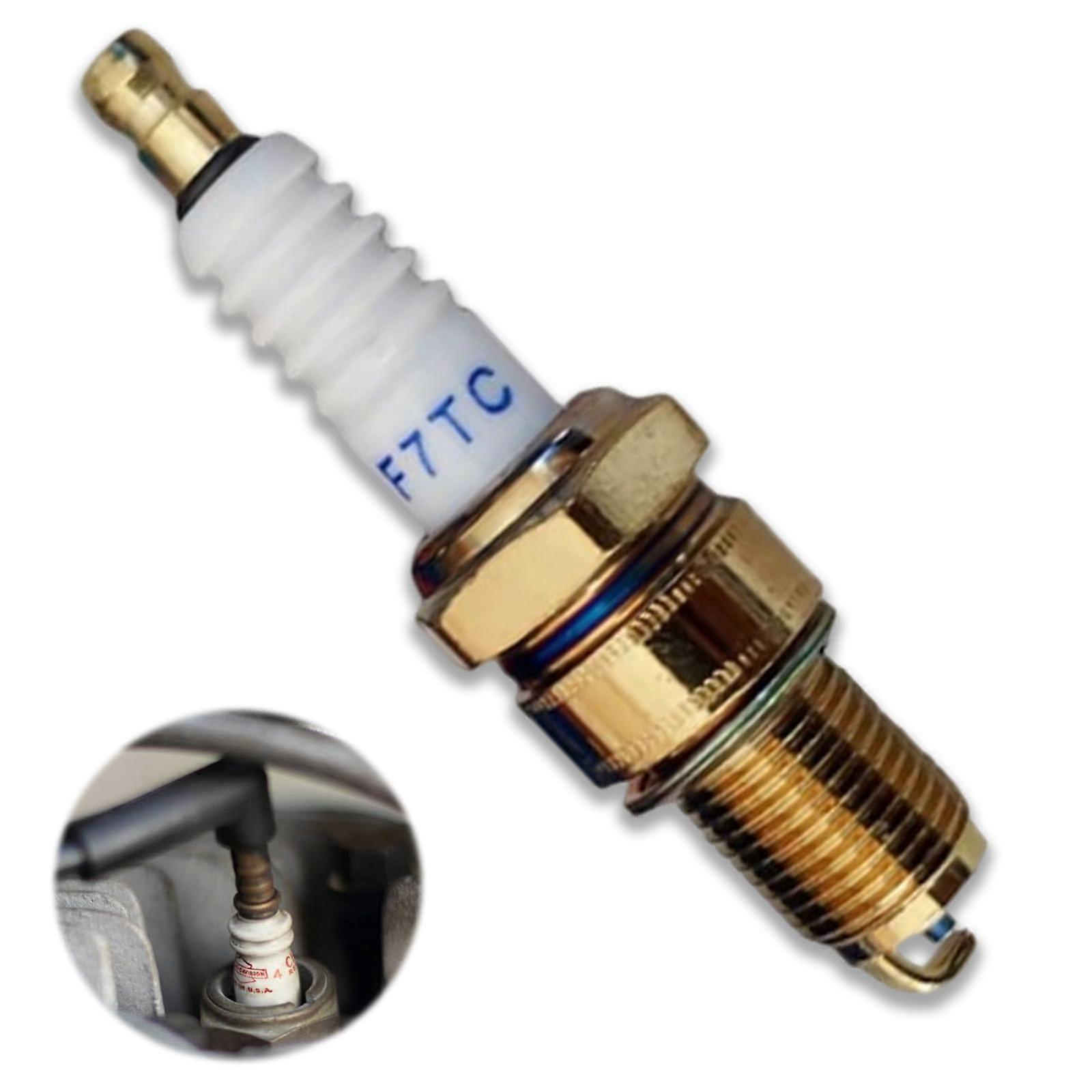 Genuine Replacement Spark Plug F7TC, For Generators, Tractors, Dirt Bikes, Go Karts, Mopeds, Scooters, Gasoline Engines