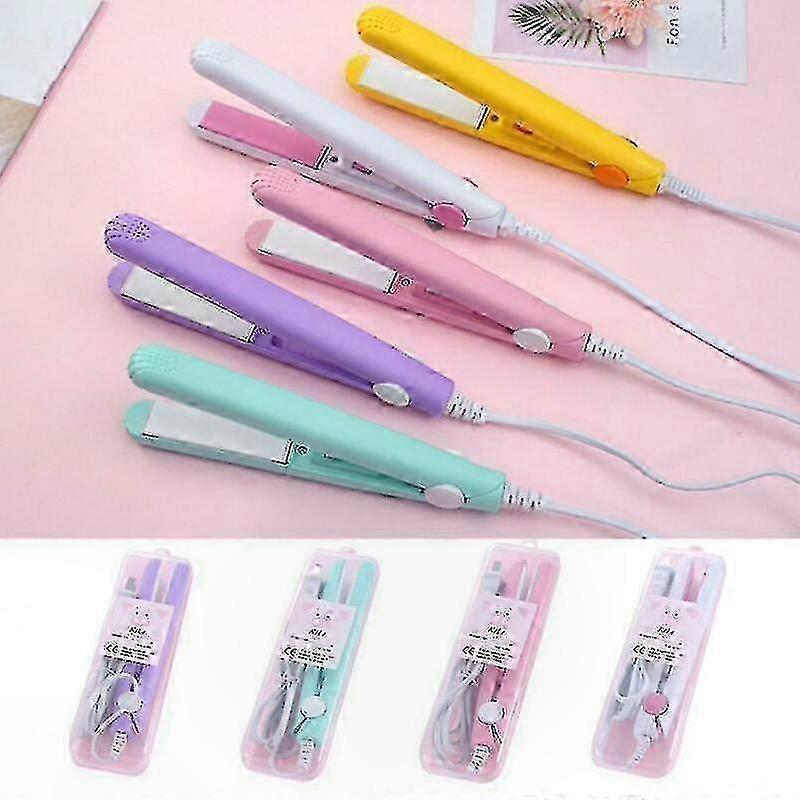 Ceramic Tourmaline 2-in-1 Mini Hair Styler for Straightening and Curling