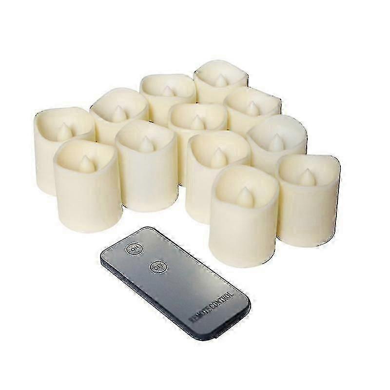 12Pcs Electronic Candle,Electronic Candles Set, Flameless, Decorative Lighting