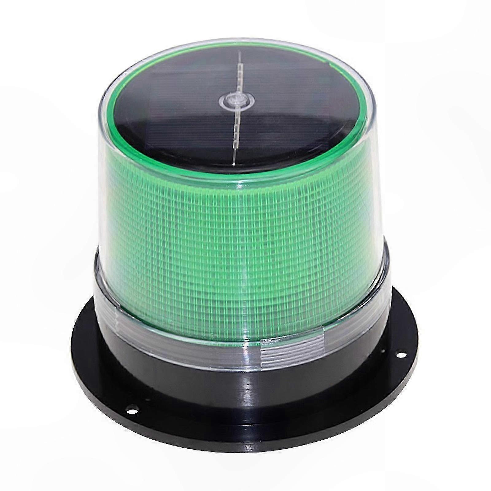 Solar-Powered Waterproof Strobe Warning Light with Magnetic Base for Vehicles, Boats, and Navigation Use