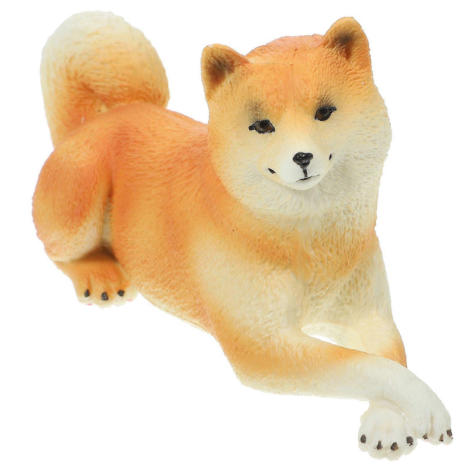 Simulation Dog Figurine Desktop Dog Model Dog Figurine Dog Ornament Desk Decoration