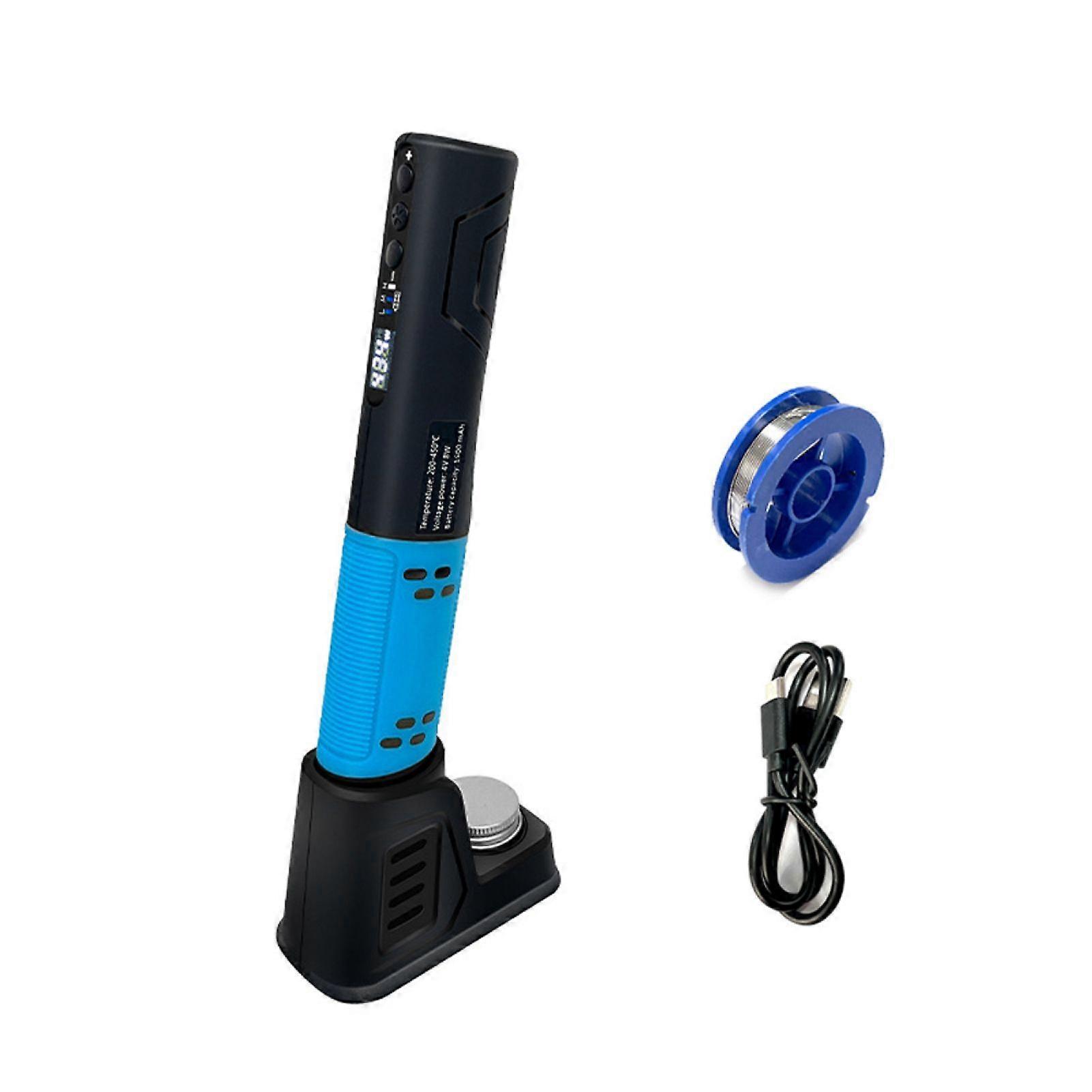 Portable Intelligent Electric Soldering Iron 200-450 Multifunctional USB Soldering Welding Pen with LED Illuminating Light Function for Soldering Repa