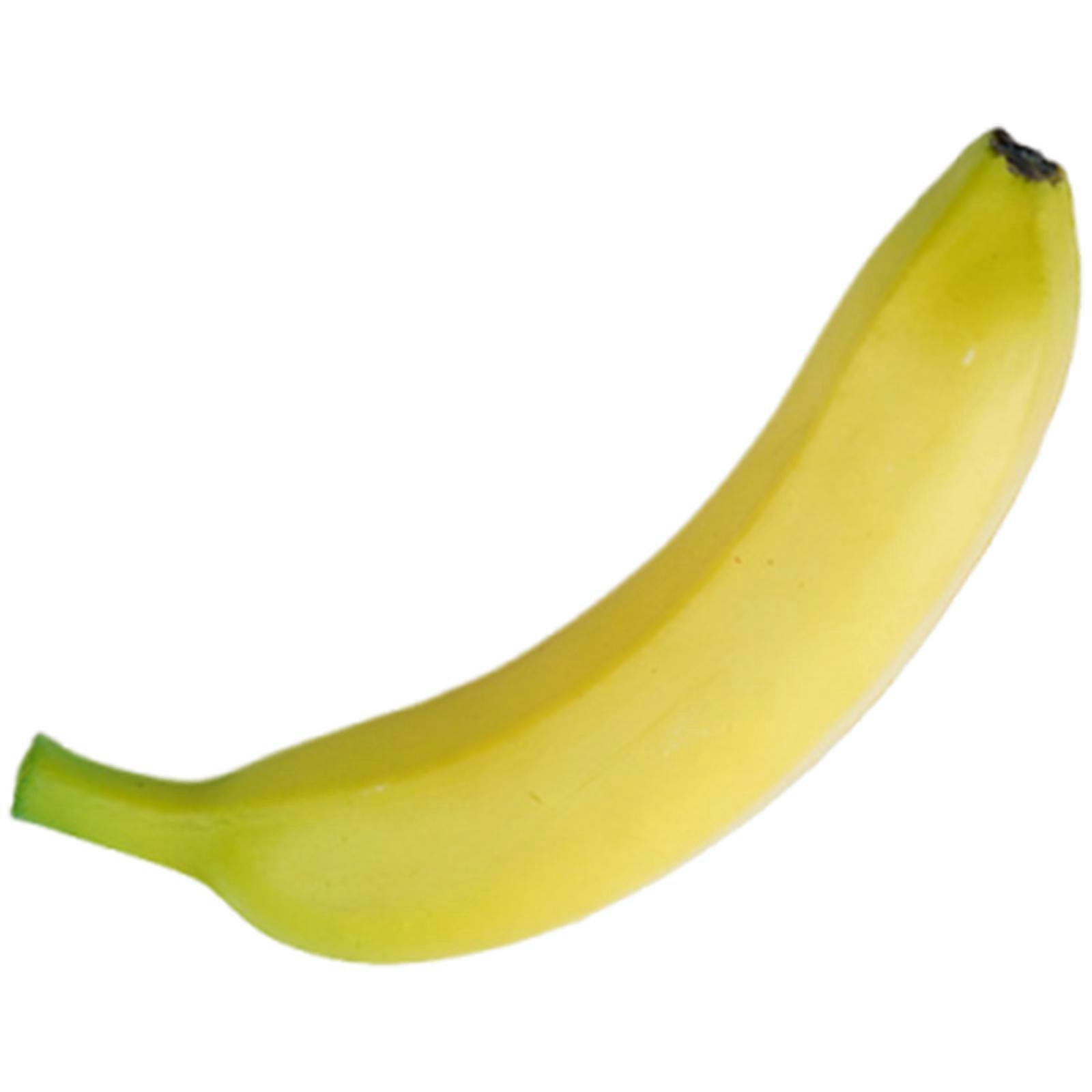 Artificial Banana Simulation Banana Fruit Model Educational Fruit Toy for Home Kitchen Decoration Shop Window Display Multicolor