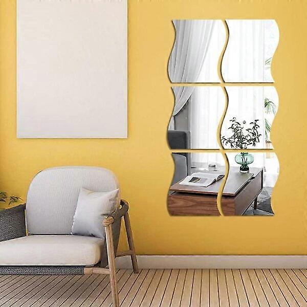 Sofa TV mirrors, 6-piece set, high-quality PVC material