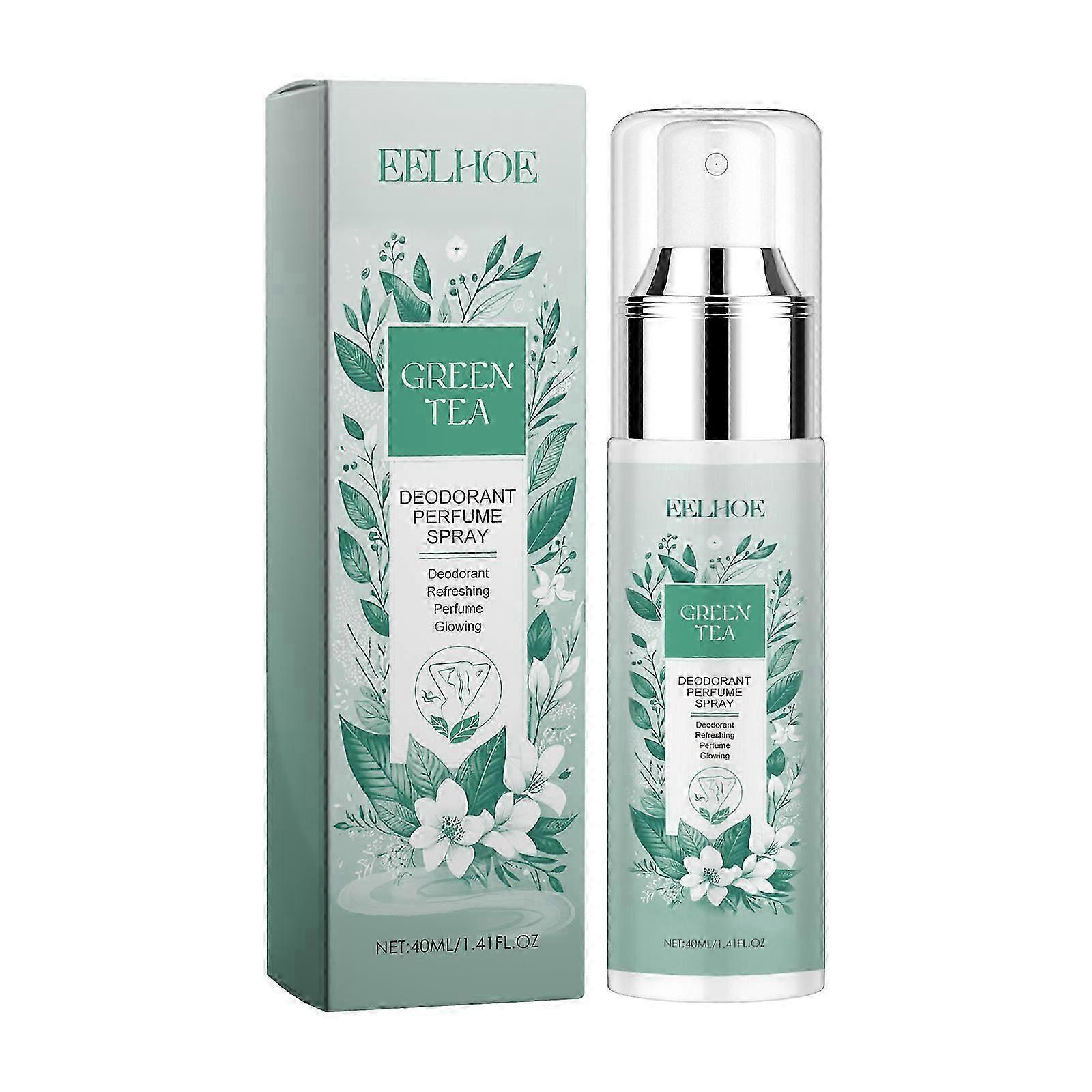 EELHOE Green Tea Underarm Deodorizing Spray: Reduces underarm odor and sweat odor, leaving the body fresh and fragrant.