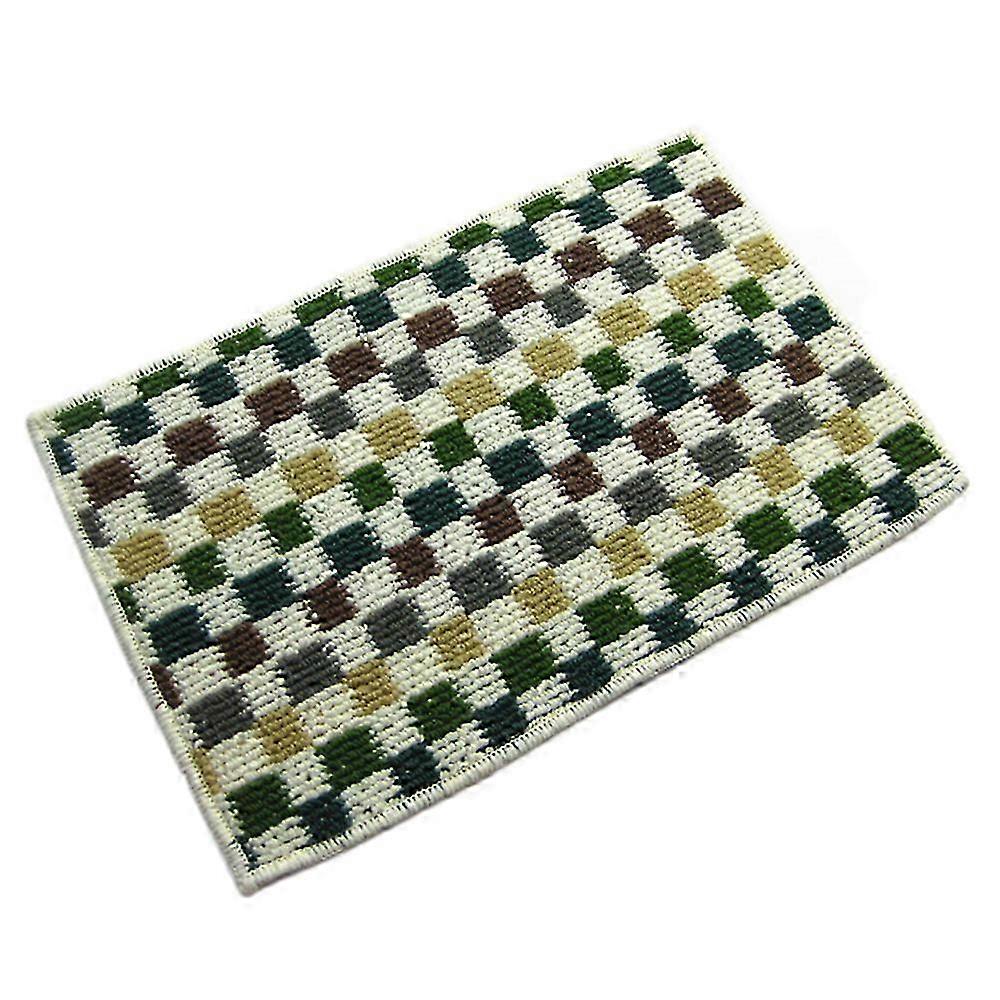 Checks Pattern Door Ground Floor Mat Carpet Antiskid