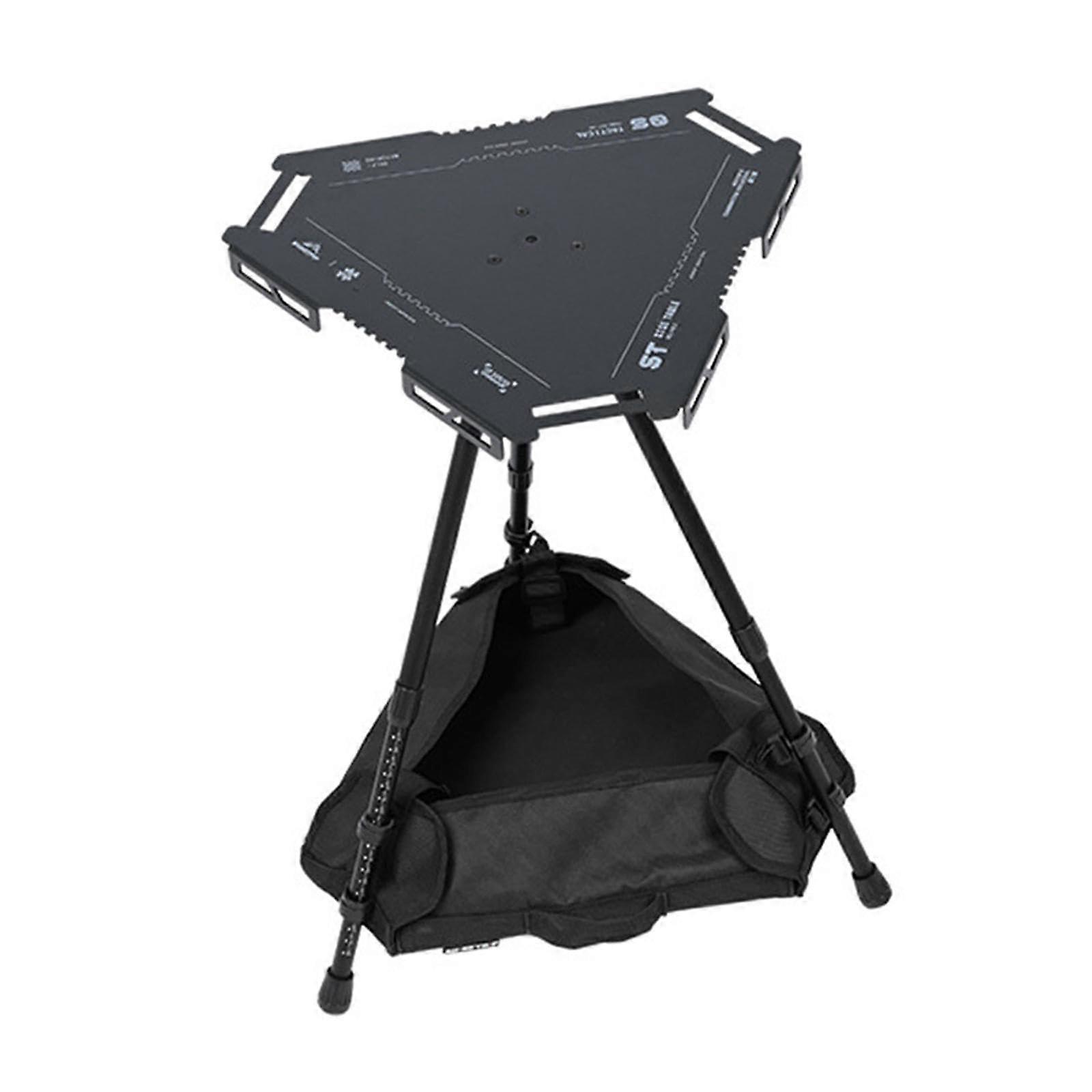 Camping Table Small Portable Beach Table Adjustable Height Hiking Backpacking Picnic Travel