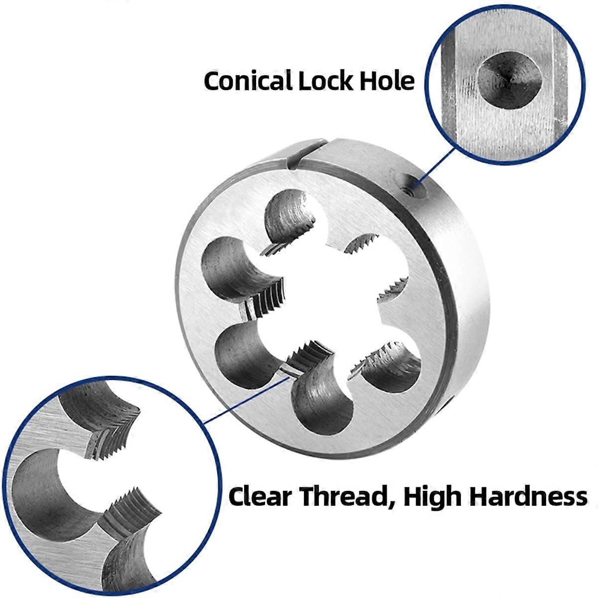 Metric M24 Round Threading Die Left Hand Thread Wrench Die Cutter Stand Metric Tapping Artifact