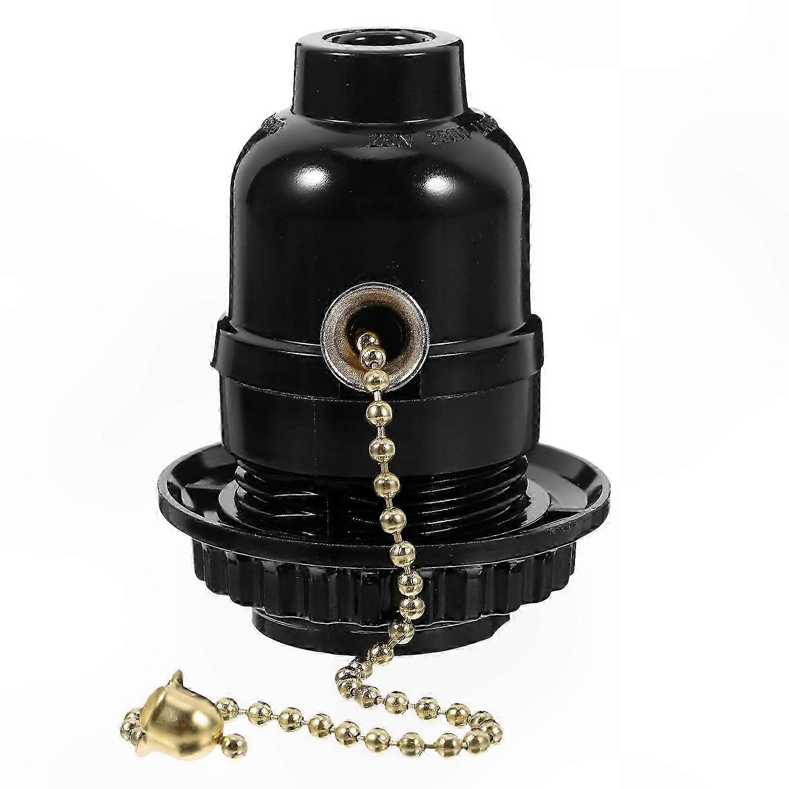 Ceiling Light Socket Accessory with Pull Chain Switch for Lamp Holder Fixtures