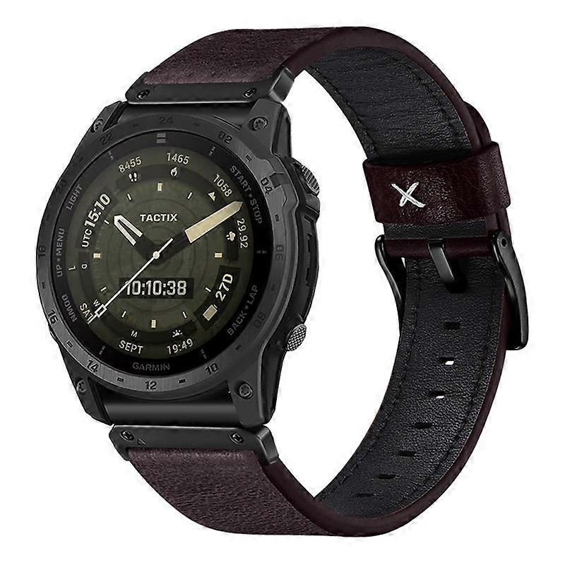 INF Premium kožený řemínek Kompatibilní s Garmin Fenix 8 / Fenix 7X / Fenix 3 Kompatibilní s Garmin Fenix 8 / Fenix 7X / Fenix 3 Kompatibilní s Garmin Fenix 8 / Fenix 7X / Fenix 3 Kompatibilní s Garmin Fenix 8 / Fenix 7X / Fenix 3