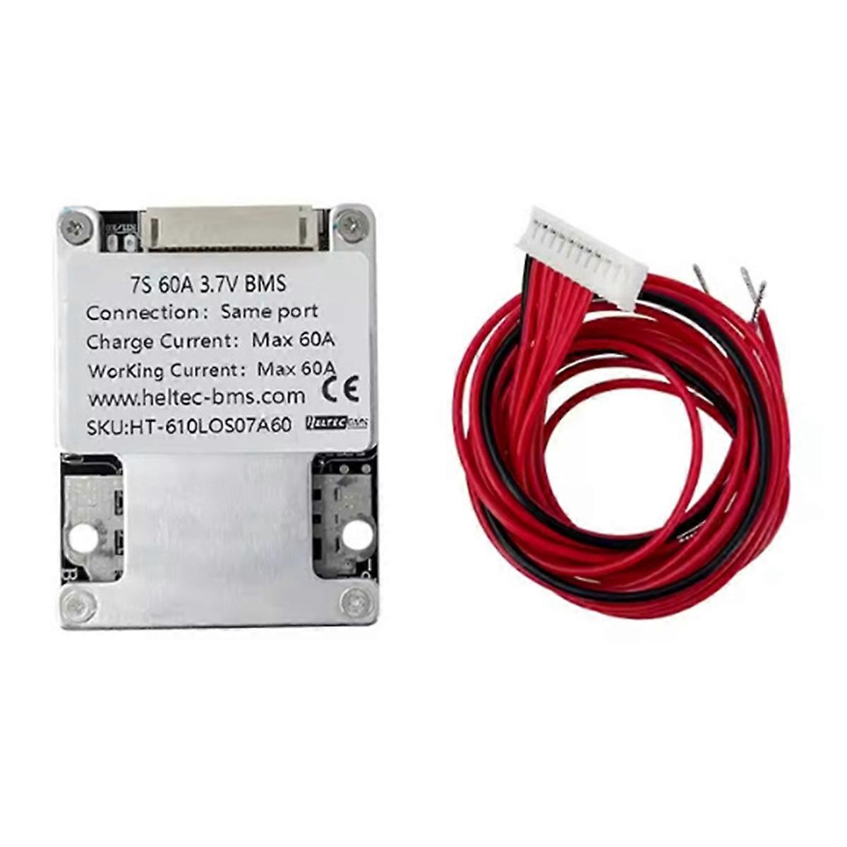 7S 60A Lithium Battery Protection Board for Electronic Tools Wheelchairs Vehicles 7S 60A 3.7V