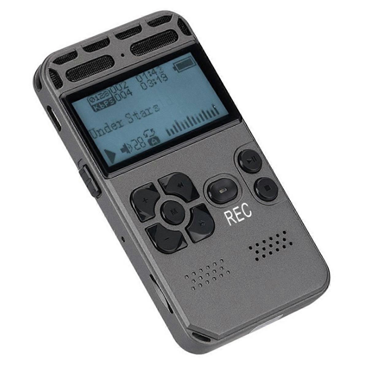 Professional Mini Digital Voice Audio Recorder Smart Sound Control Noise Reduction HD HIFI Music MP3 Player 8G Card