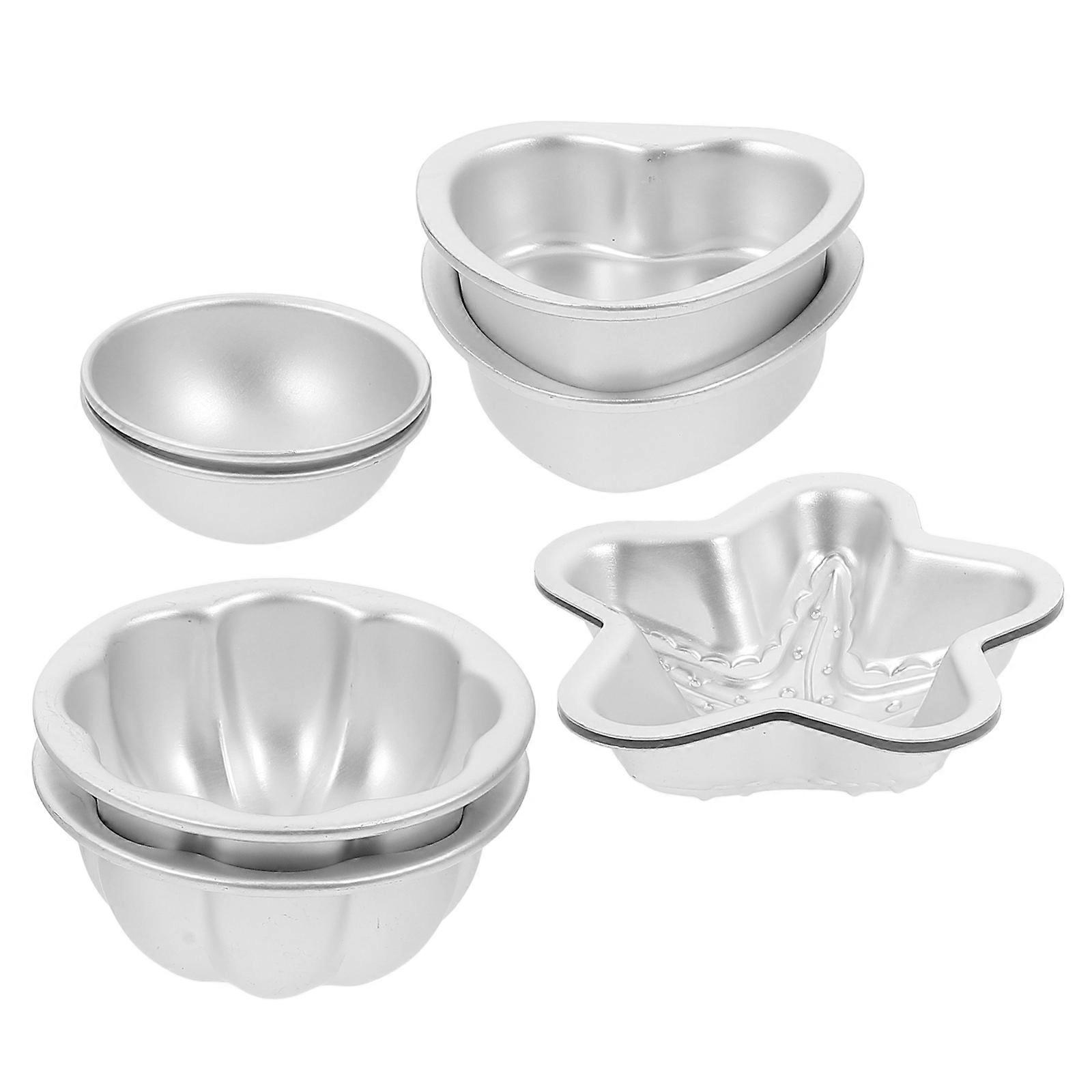 Soap Mould Aluminium Alloy Molds Diy Craft Making Silver 4 Pairs Star Shape For Home Use Experienced Users