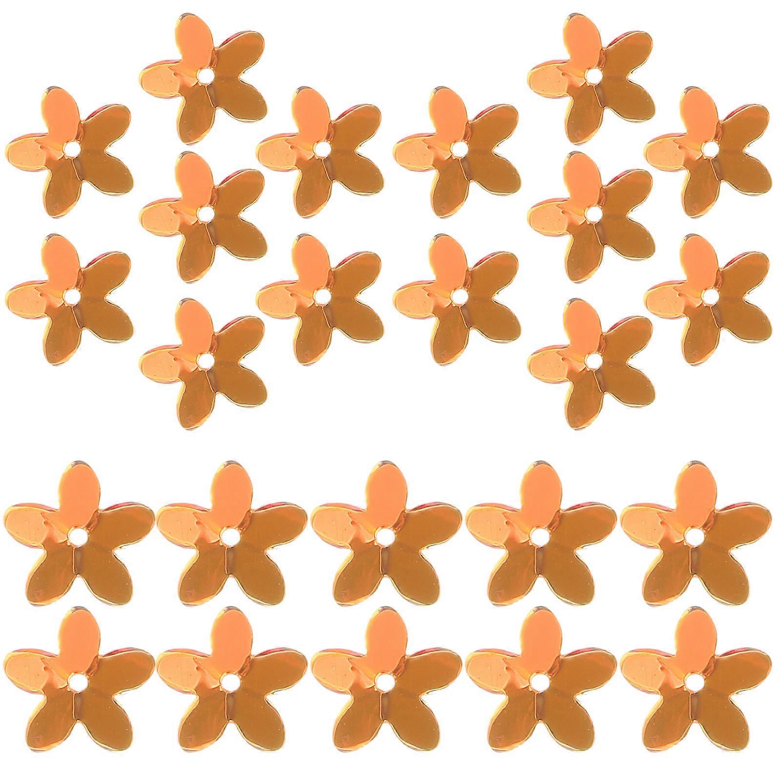 Golden Plastic Sequins for Decor with Durable Fine Workmanship 1 Set