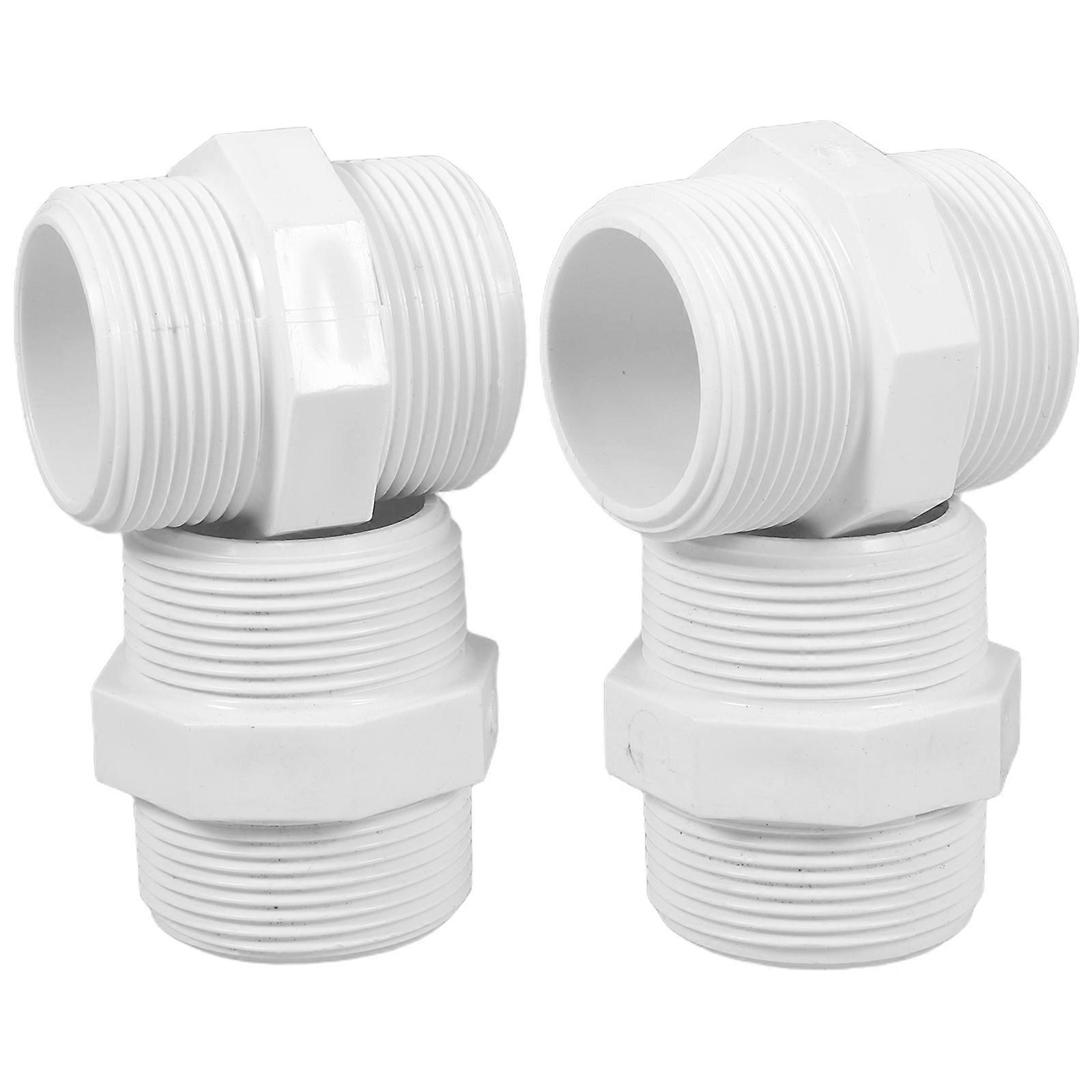 PVC Pipe Fitting Connector for Home Use Water Pipe Adapter 4Pcs