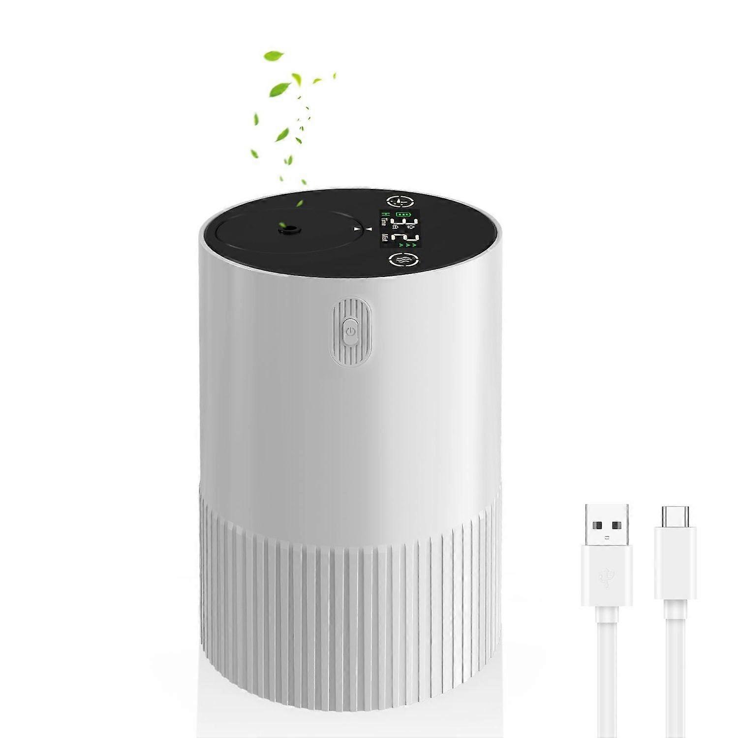 Waterless Oil Diffuser for Home Car, USB Rechargeable Essential Oil Diffusers, Portable Mini Aromatherapy Electric Diffuser for Office, Bedroom, Small