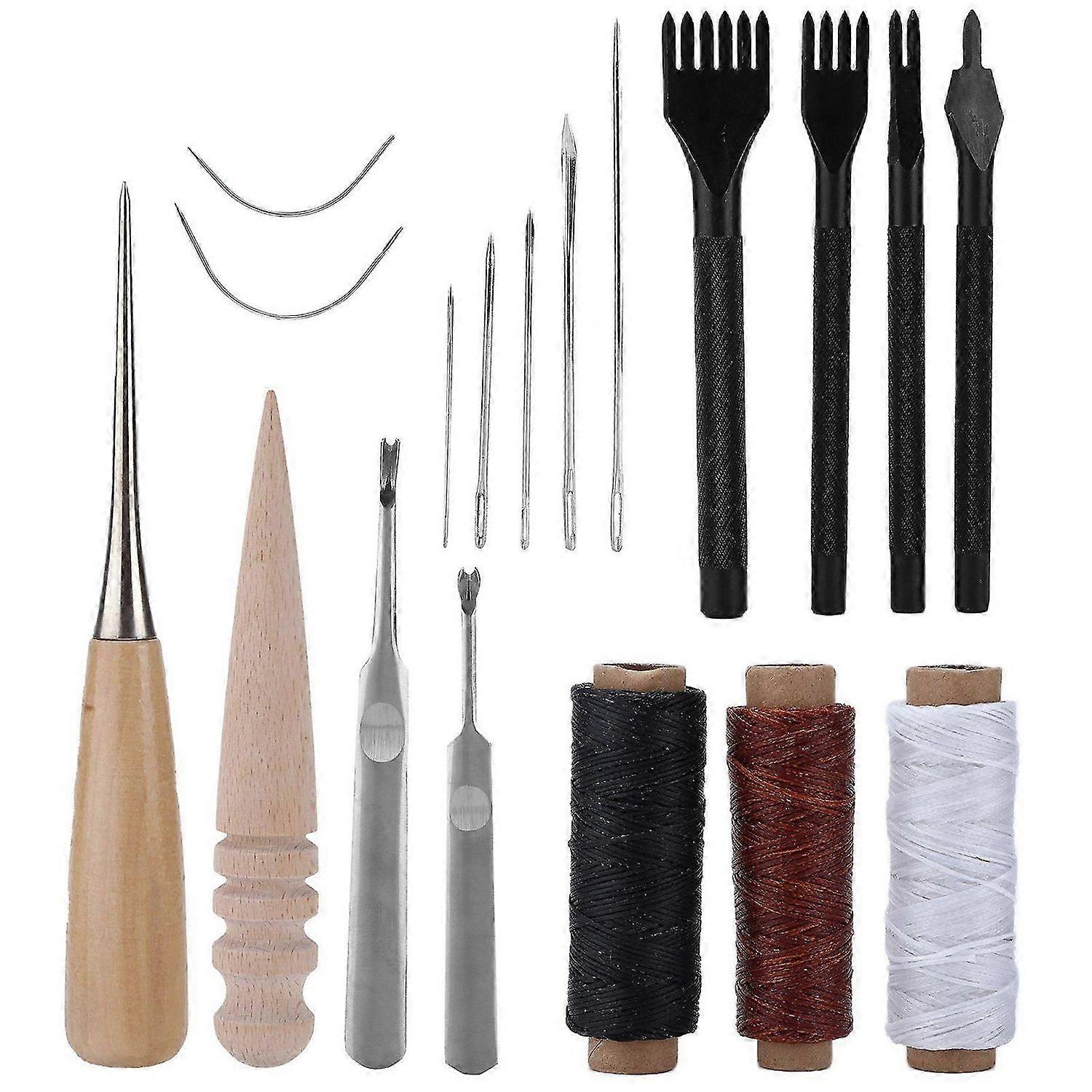 2025 Latest Model 18Pcs Leather Tool Set Easy Use Multiple Uses Leather