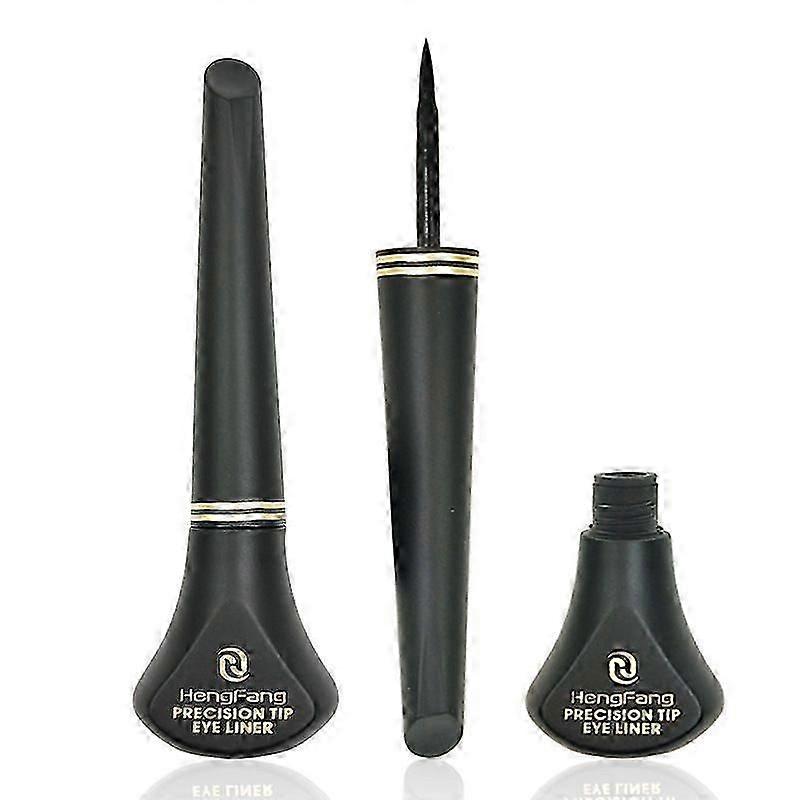 2025 new style cool black color liquid eyeliner pen with small brush head for