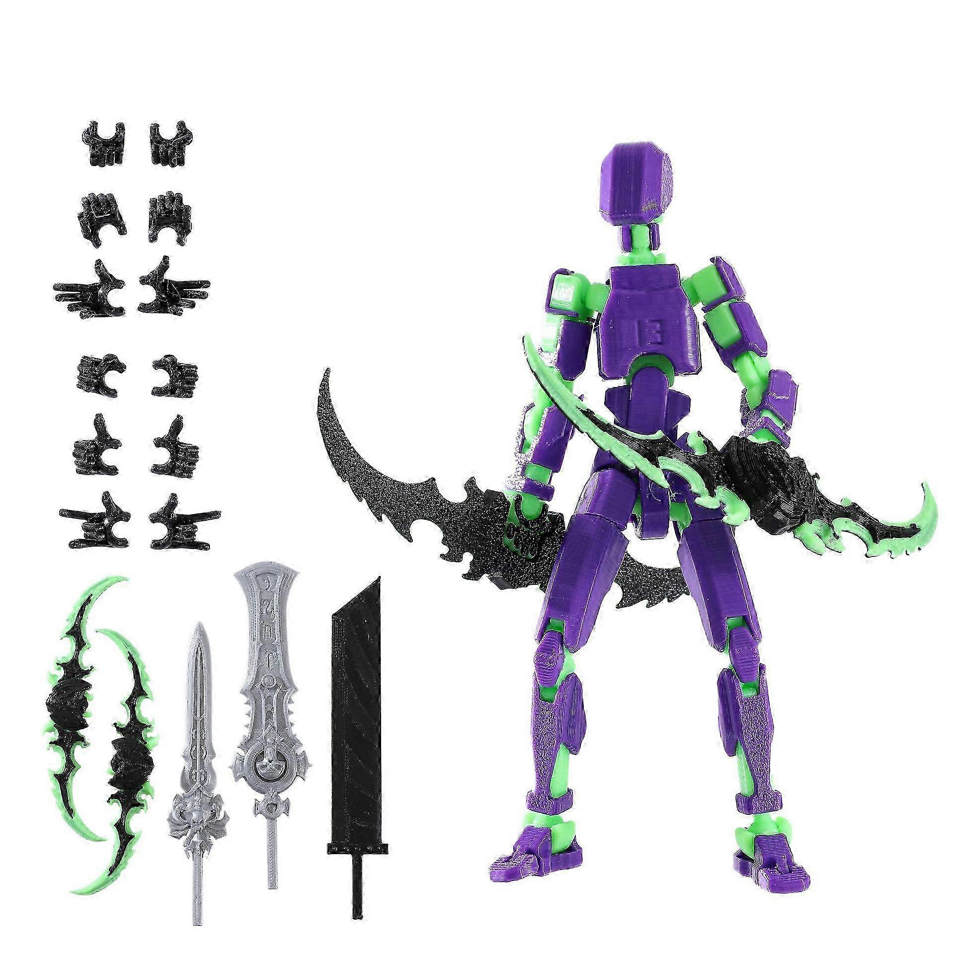 2025 3D Printed Action Figure,Dummy 13 Robot Action Figure, T13 Collectible Action Figure Articulated