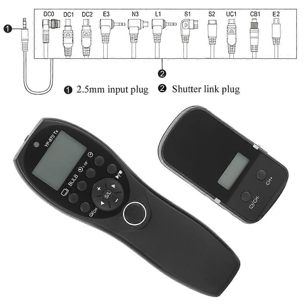 YouPro YP-870/S1 Ⅱ Wireless Shutter Remote LCD Screen Black