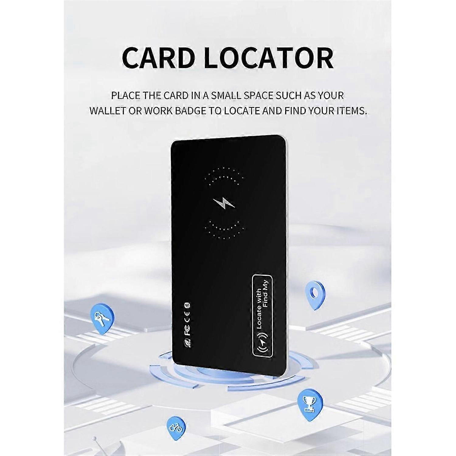 Ultra-Thin Wireless Wallet Tracker Card Anti-Loss Location Tracking Card GPS Locator Smart Tag for F