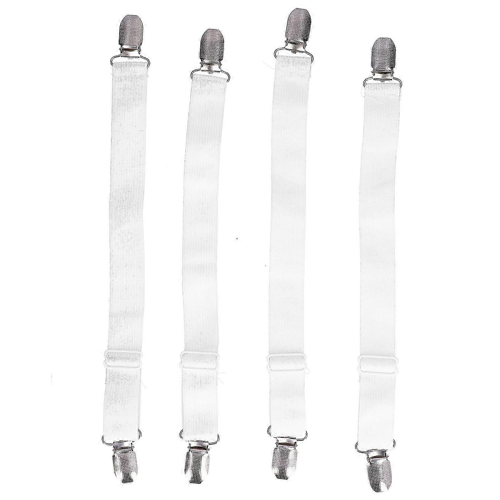 Sheet Corners Fasteners, Adjustable Elastic Holder Straps For Mattress, Sofa, Couch, Recliner Sheets, Nylon Bungee Band Ensures A Tight Grip Without 2