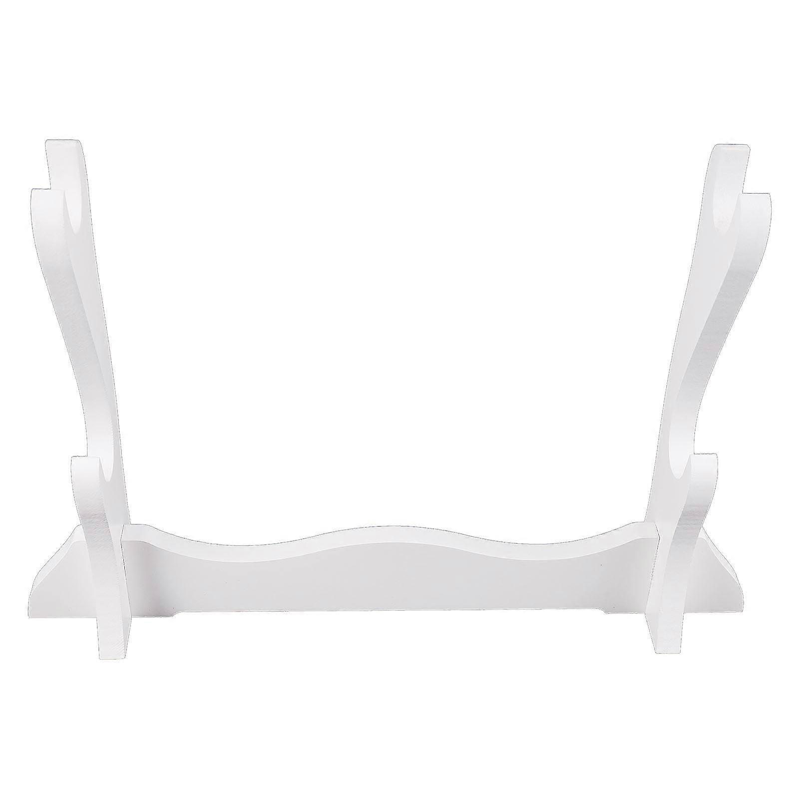 Sword Stand Wood Holder for Display 3Pcs Horizontal Durable Desktop Storage