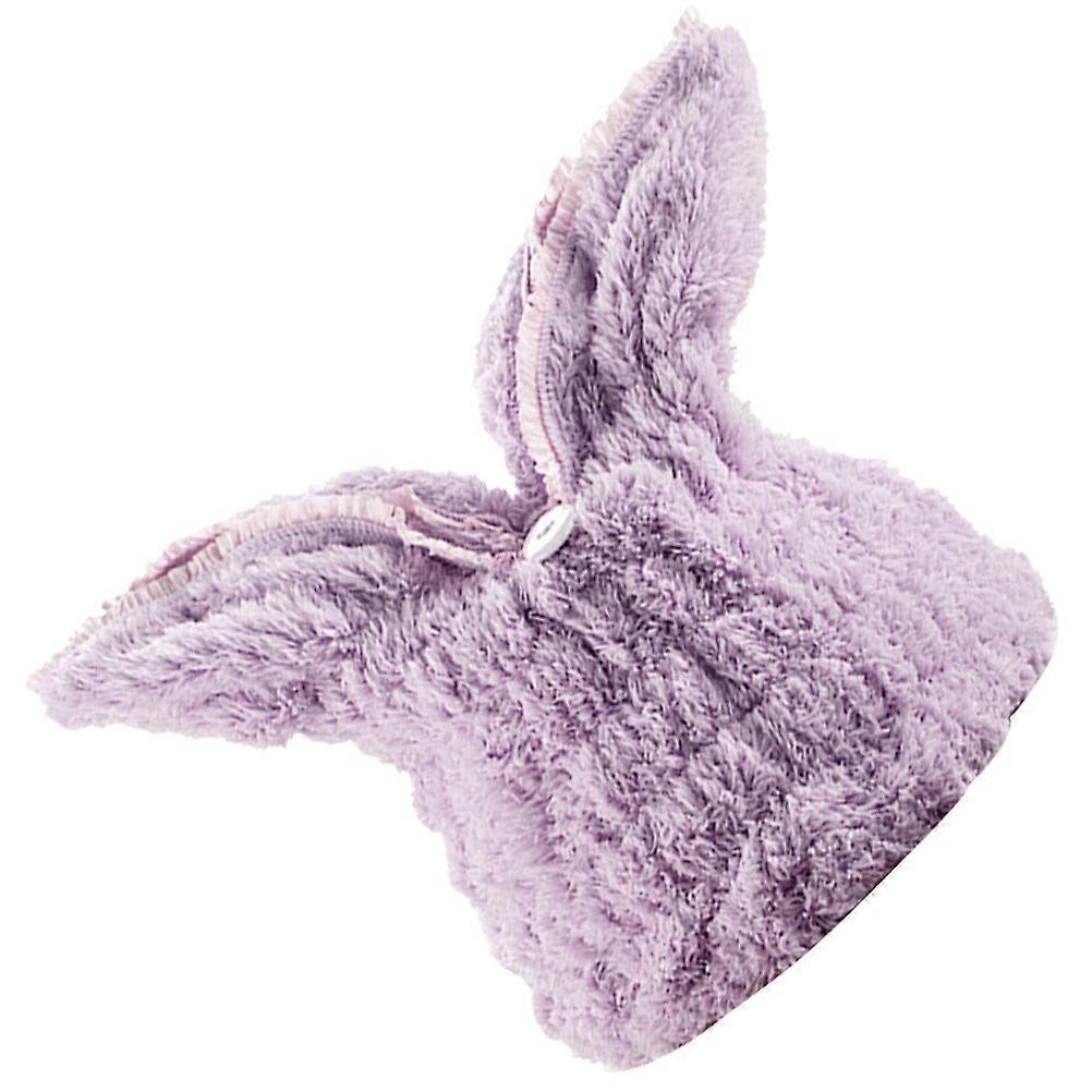 Shower Cap Rabbit Ear Bathing Cap for Shower Use 2Pcs Pink Durable Design