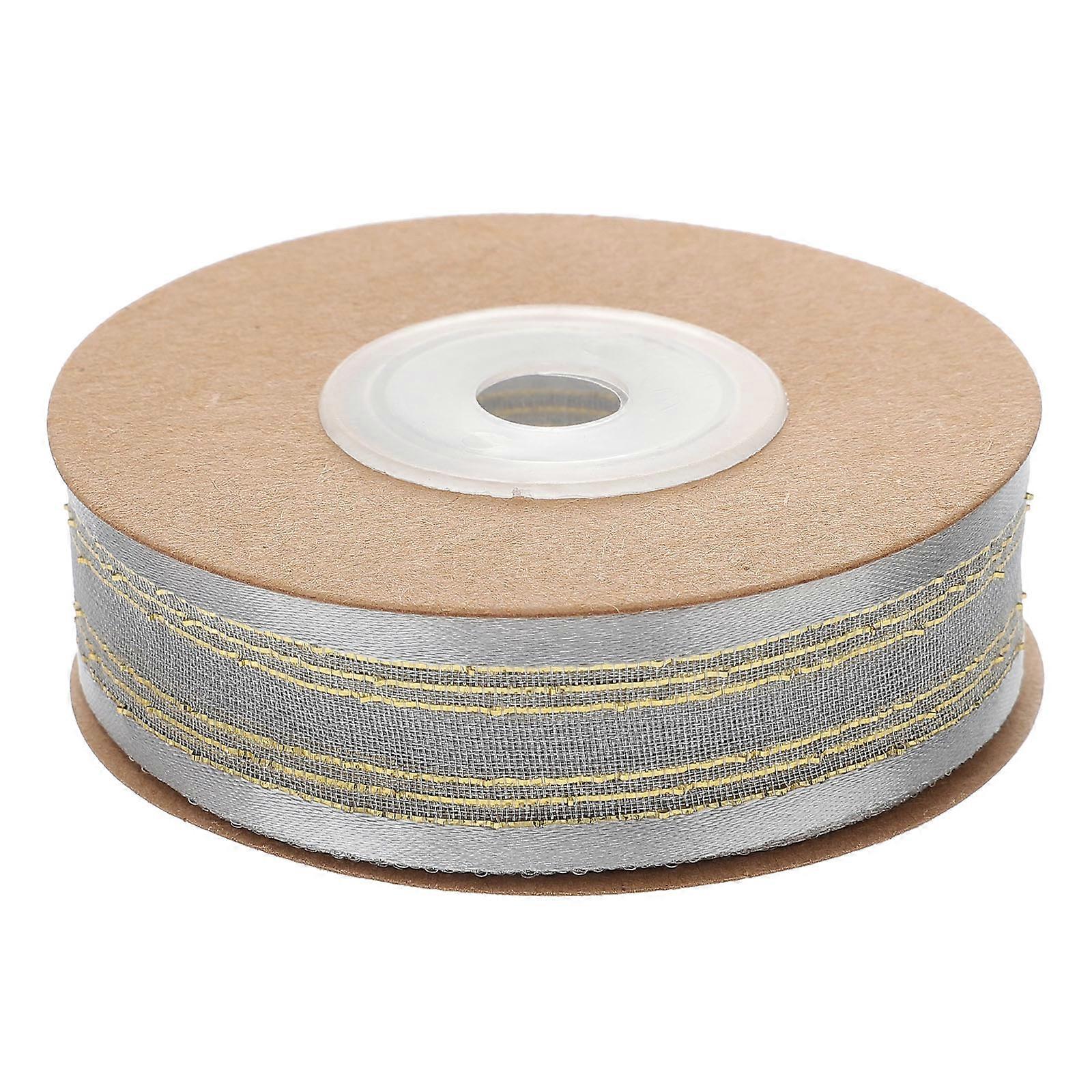 Grey Yarn Ribbon for Crafts with Decorative Use 1 Roll
