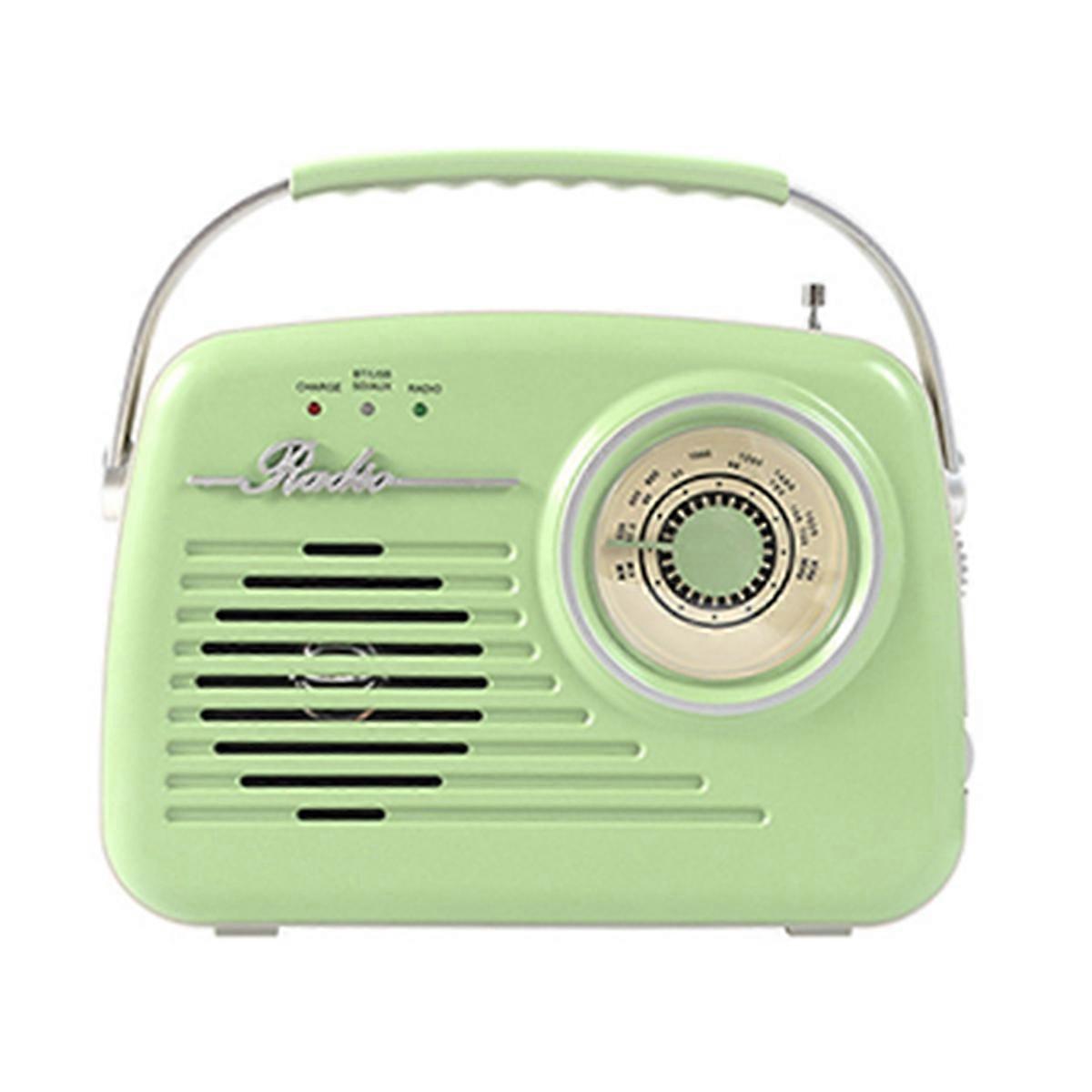Vintage Bluetooth Radio Retro Design Ideal for Home and Office D