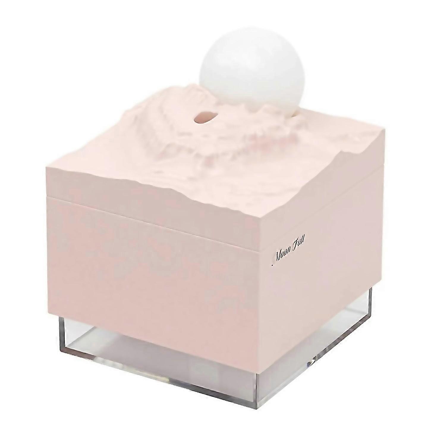 For Aroma Diffuser Cool Mist Humidifier Led Moon Lamp Night Light Pink