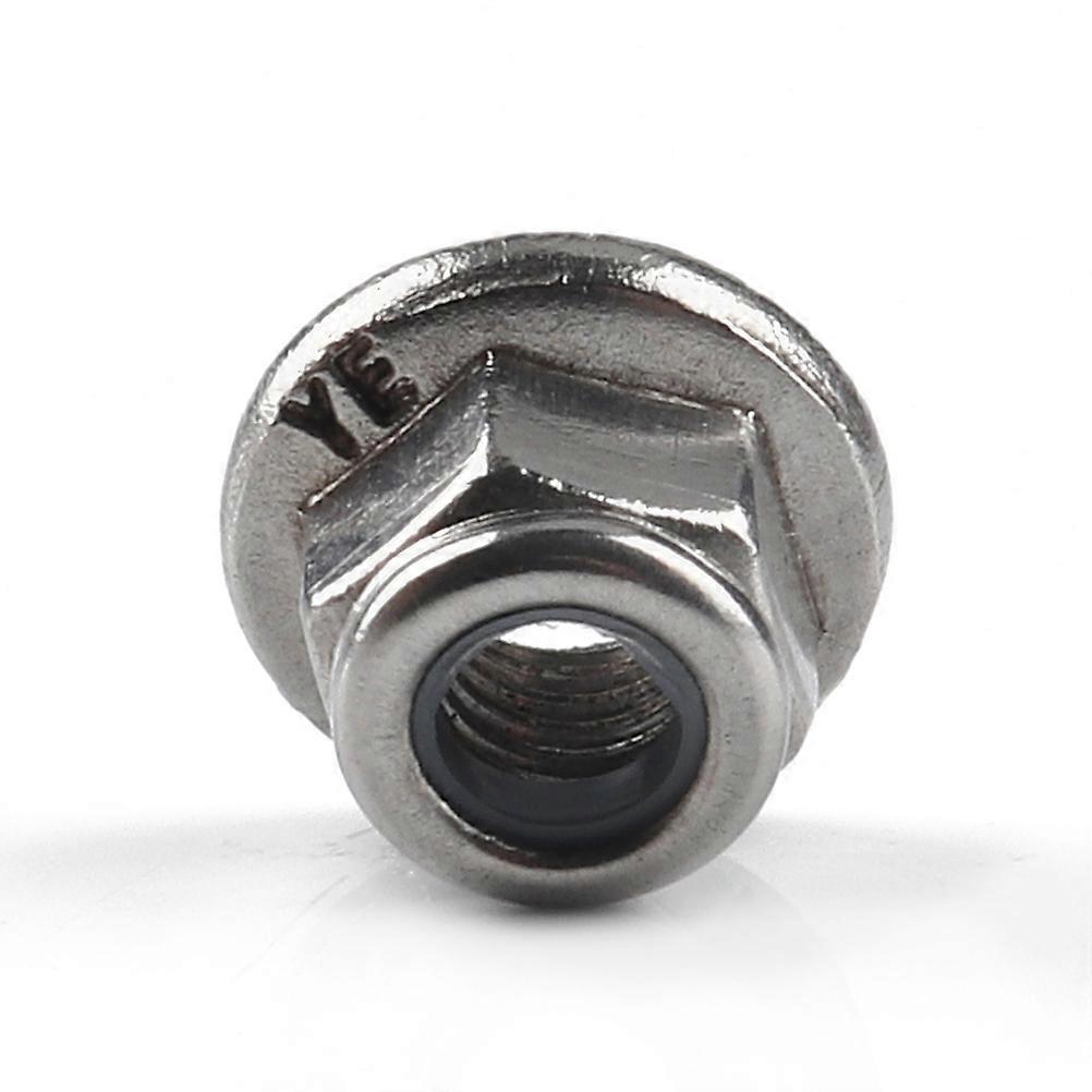 10Pcs Stainless Steel Hex Nylon Insert Lock Nut with Wrench for Car Use