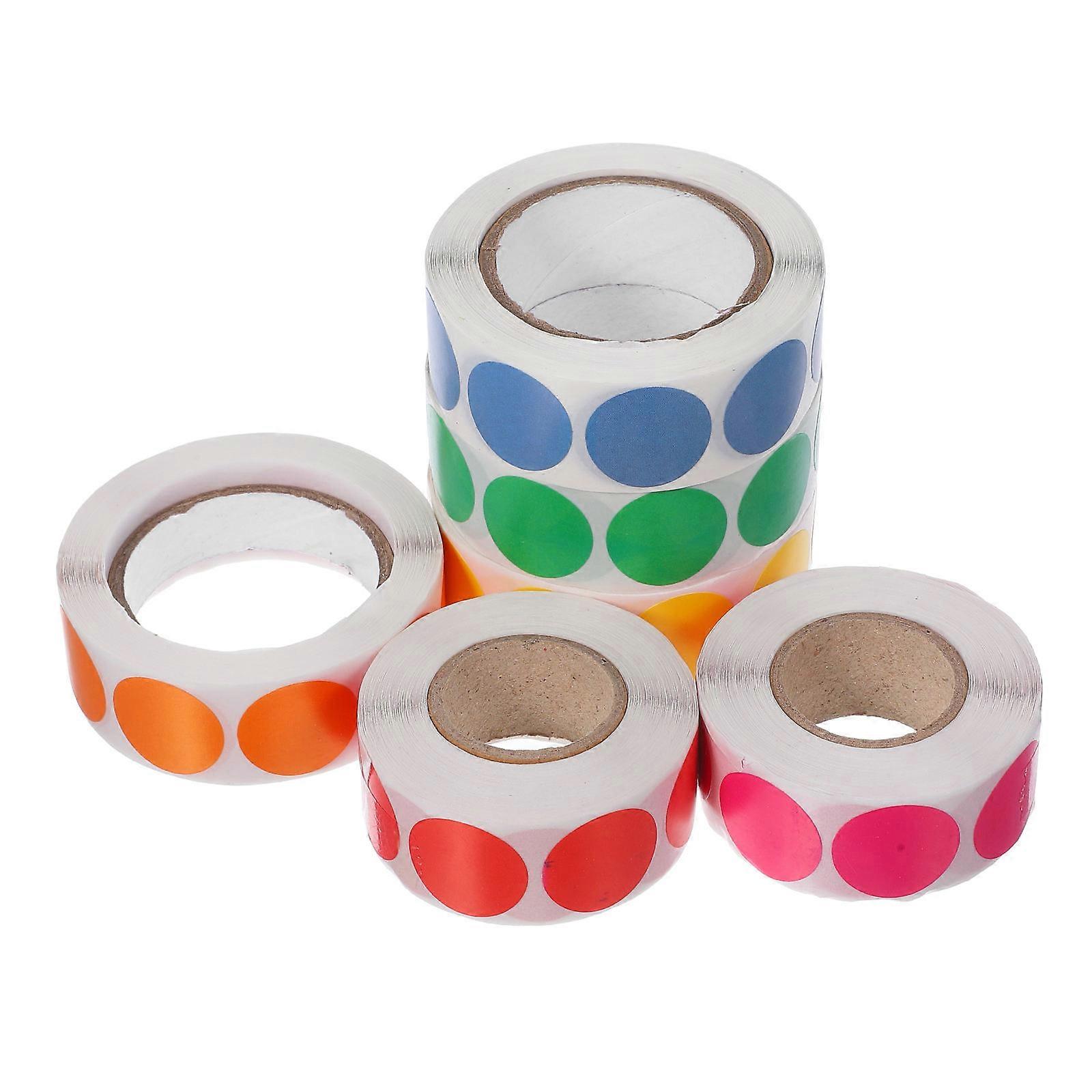 Color Circle Stickers Dot Stickers for Office Classroom 12 Rolls Assorted