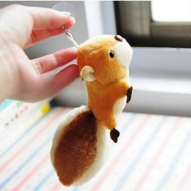 Big Tail Squirrel Plush Keychain Bag Hanging Ornament Gift
