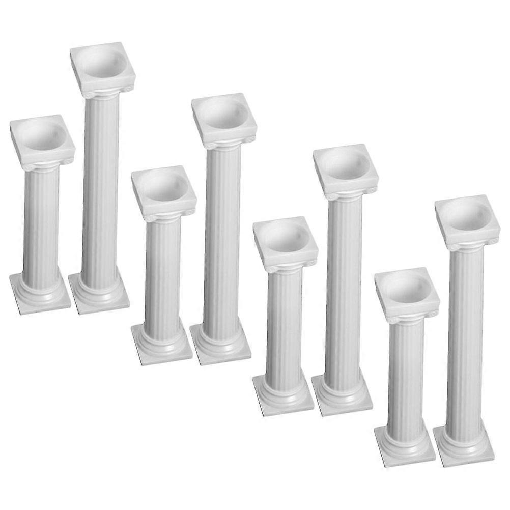 32 Pcs DIY Cake Pillars Ideal For Birthday Celebrations And Parties With Retro Style Roman Columns Offering Versatile Food Display Solutions