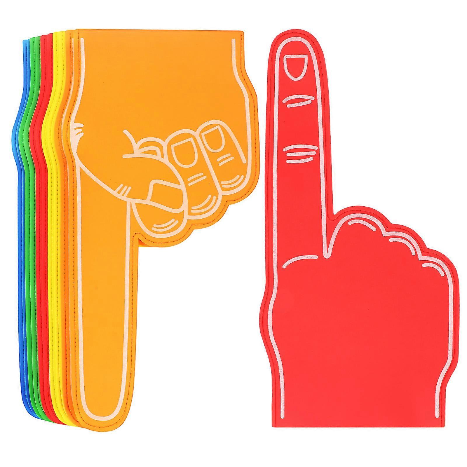 Foam Hands for Sports Cheering Giant Foam Fingers Assorted Color 20Pcs