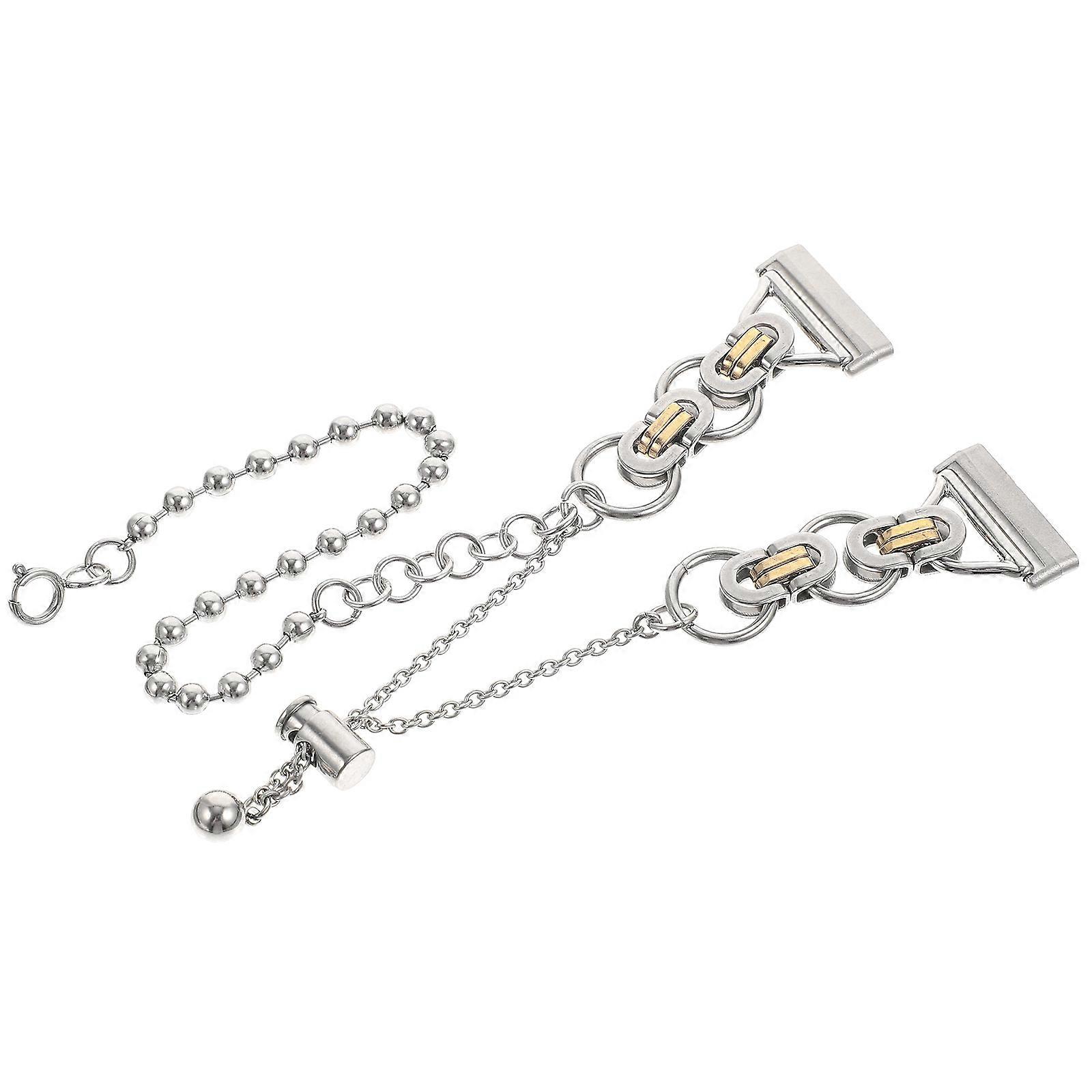 Metal Watchband Chain Design for Versa3 with 5Pcs Bracelet Bands