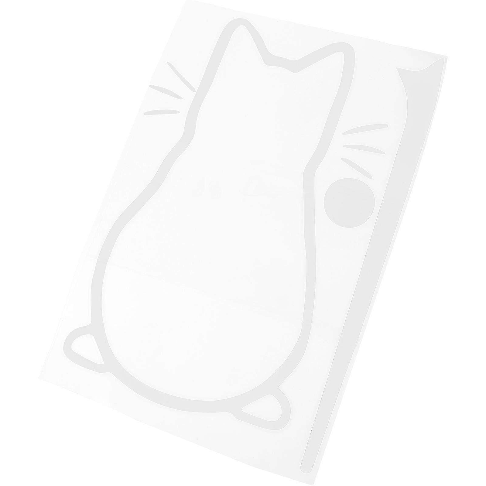 Cartoon Cat Car Sticker Creative Window Decal for 2Pcs Multi-Use Kitten