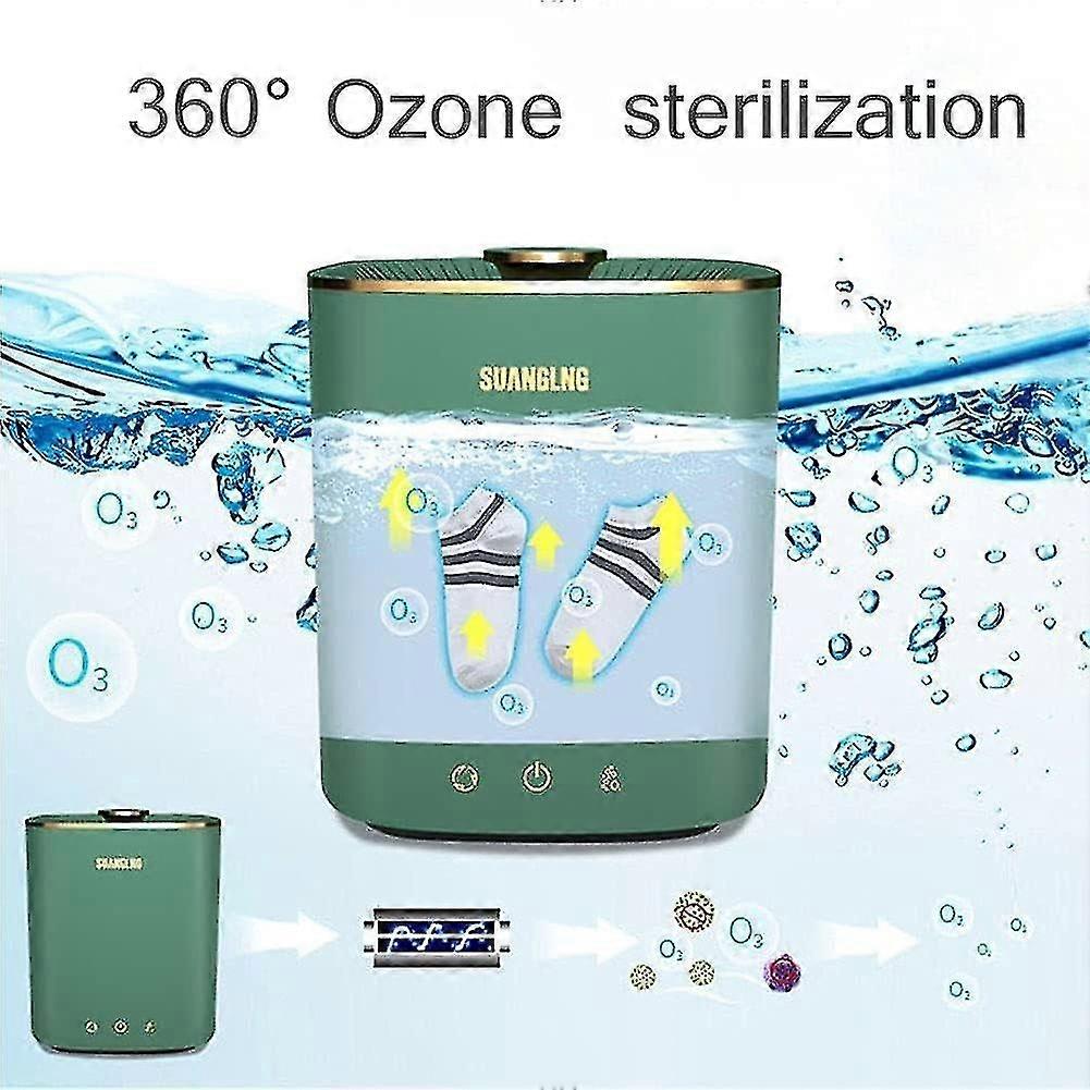 2025 Mini Washing Machine, 2.5L Portable Ultrasonic Turbo Washing Machine, Removes 99.9% of Viruses and B