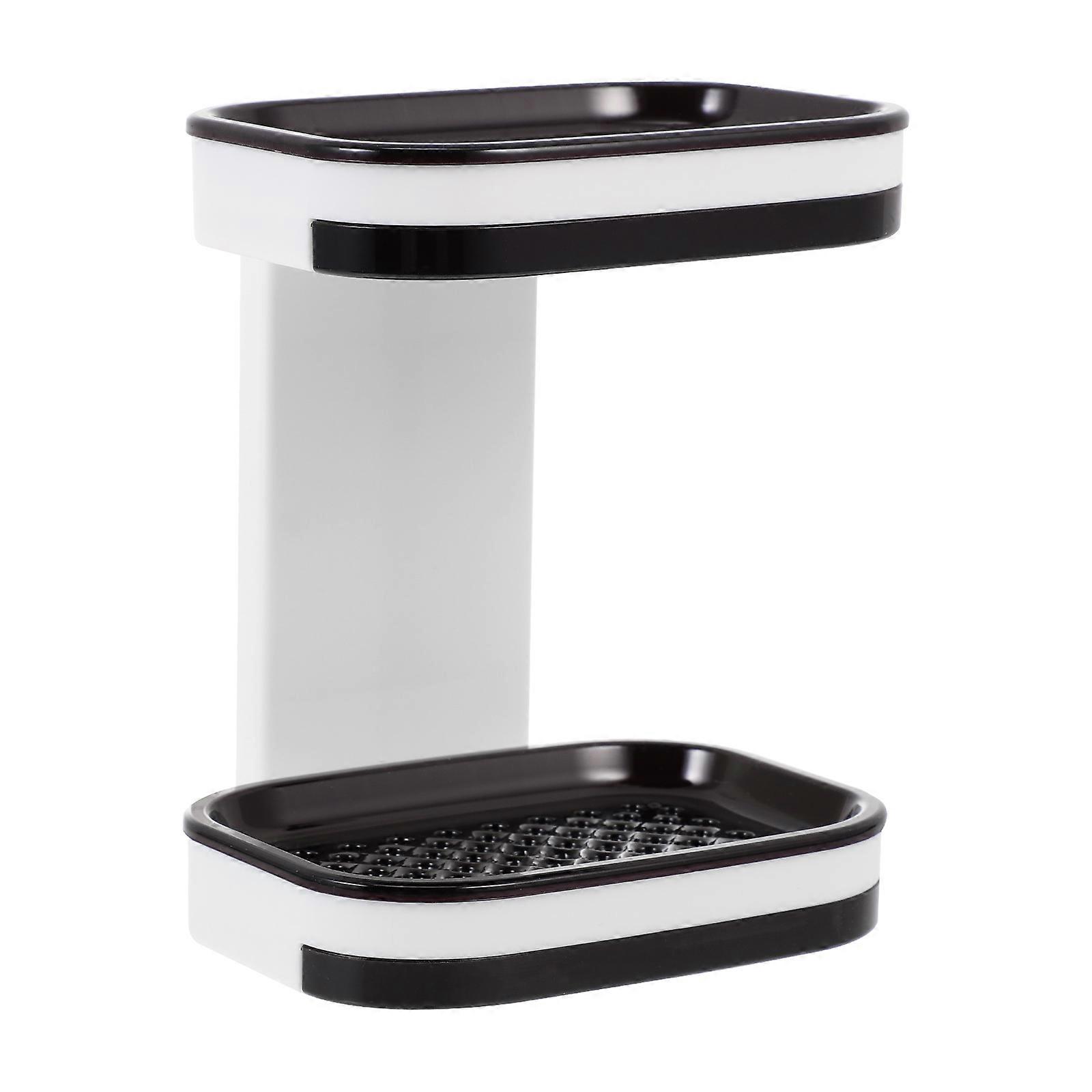 Double Layer Soap Holder Wall Mounted Soap Holder for Home Use 2Pcs